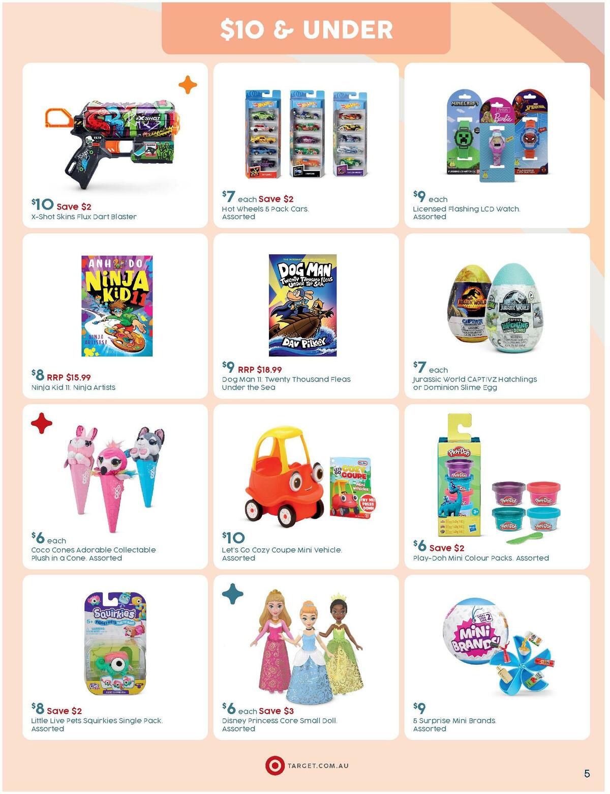 Target Catalogues from 3 April