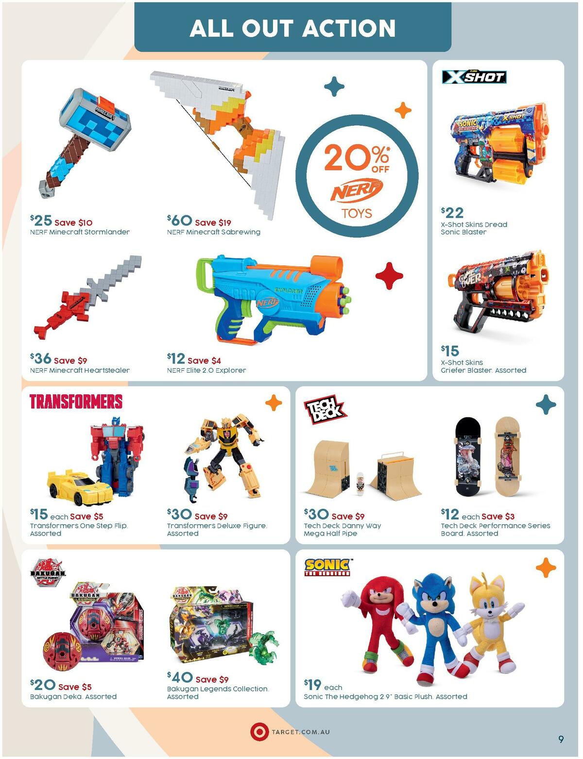 Target Catalogues from 3 April
