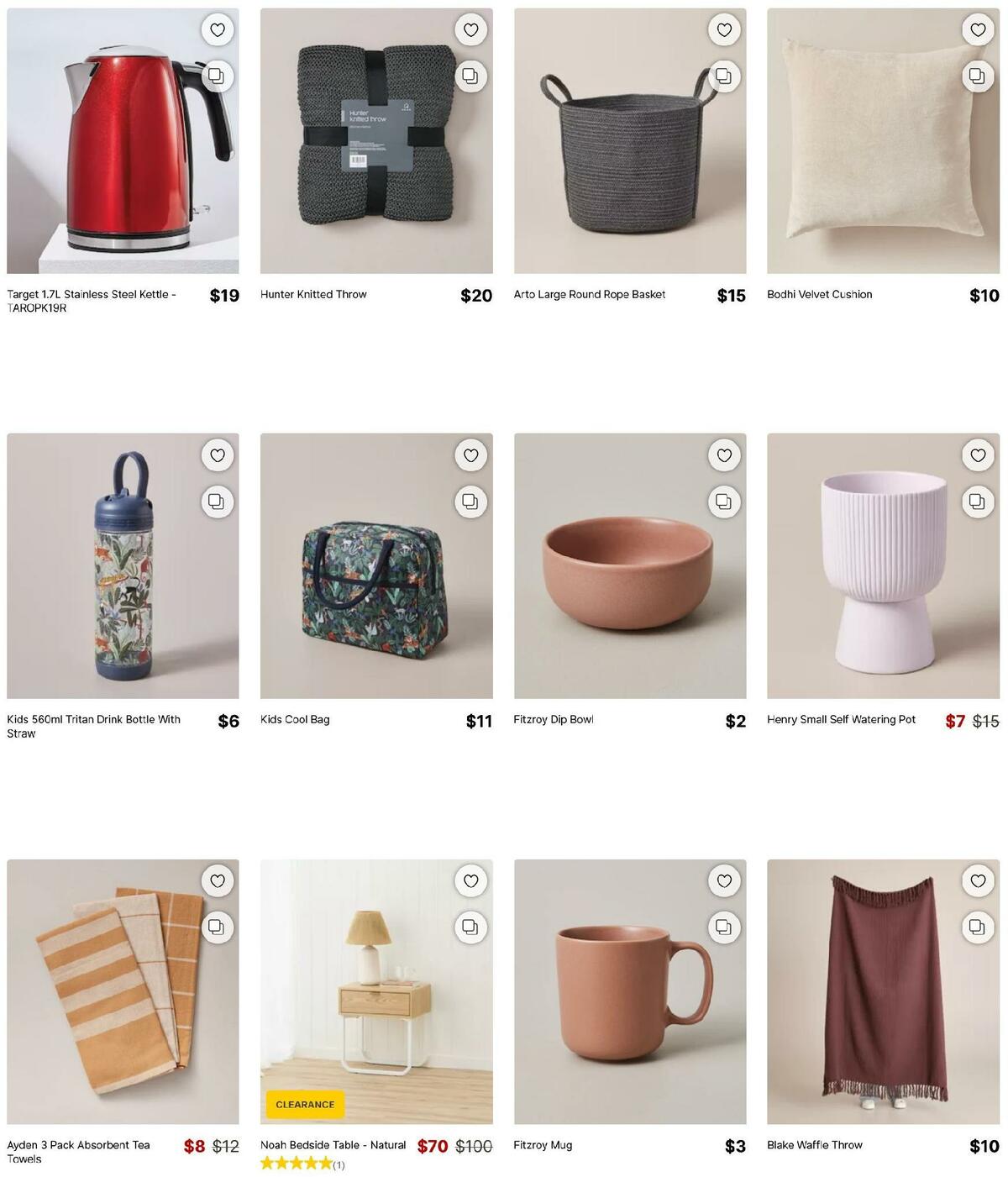 Target Catalogues from 5 June