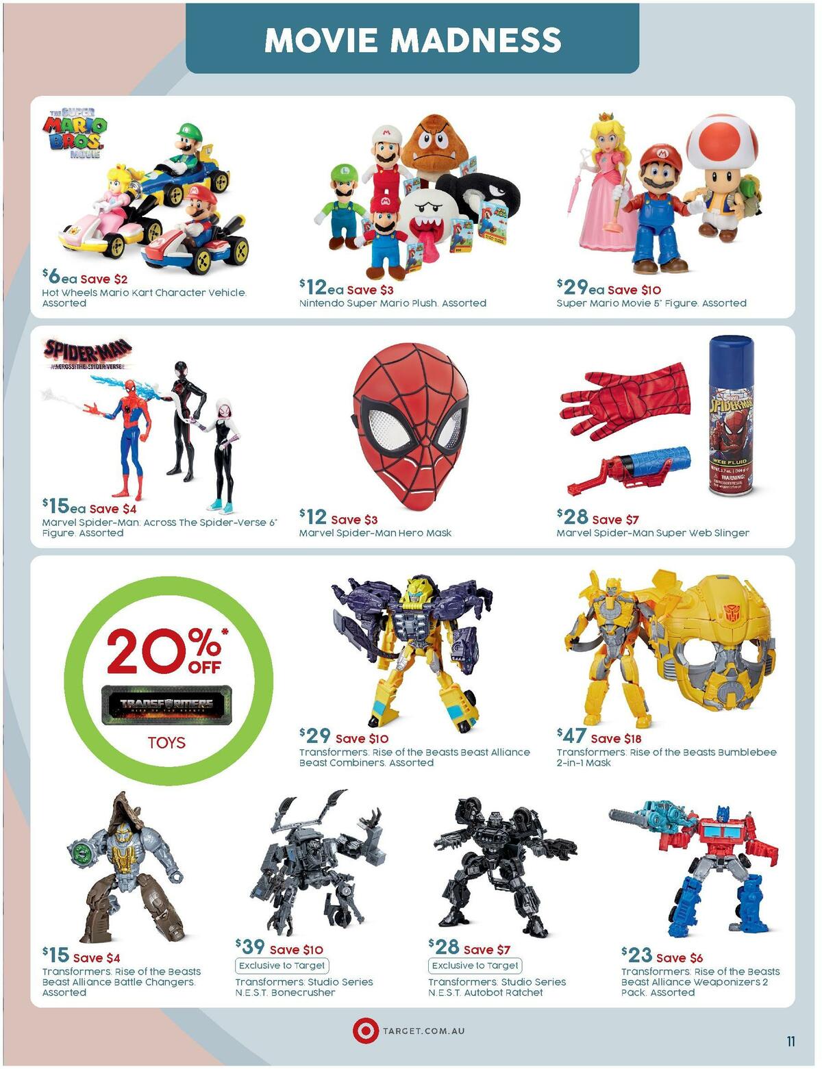 Target Catalogues from 22 June