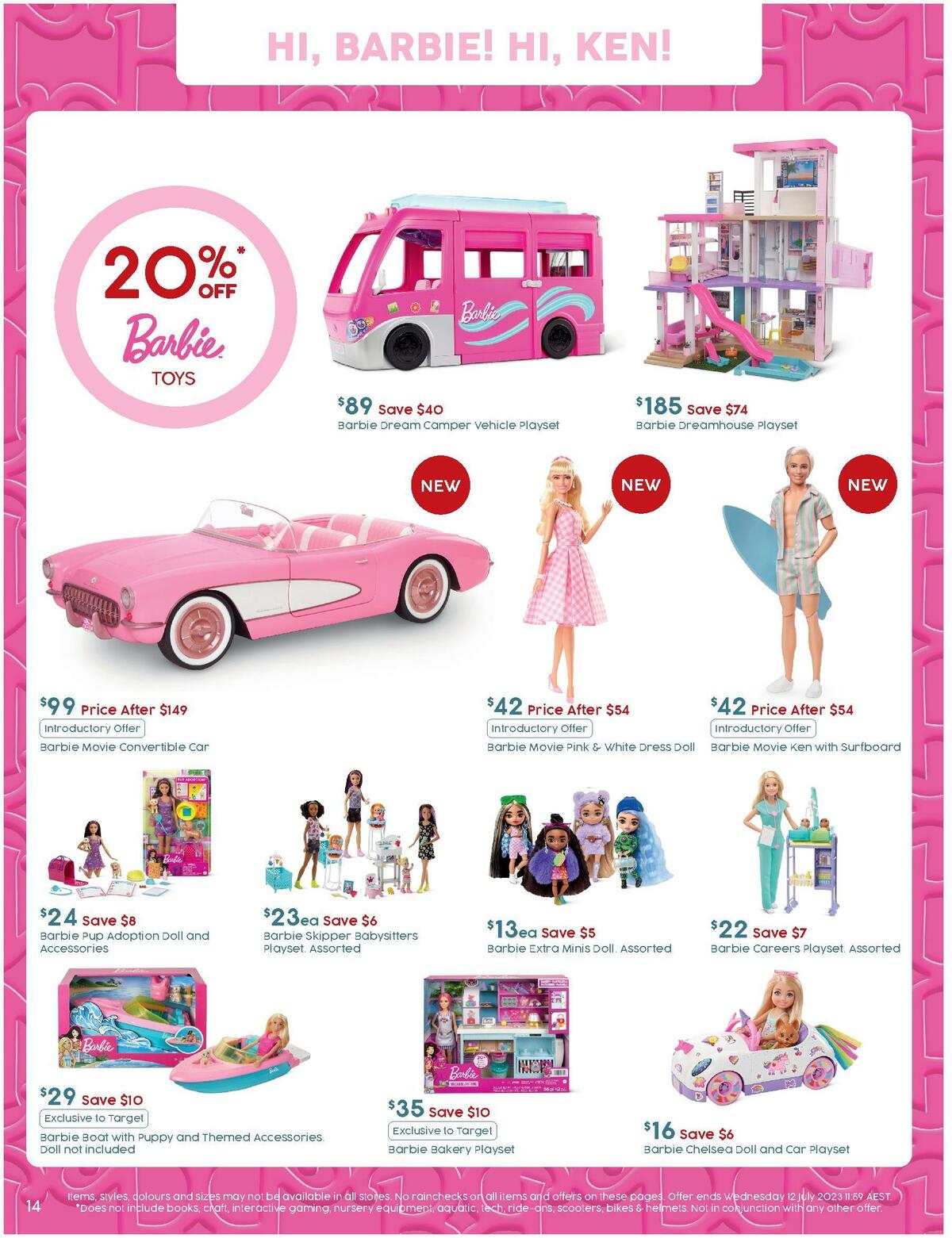 Target Catalogues from 22 June