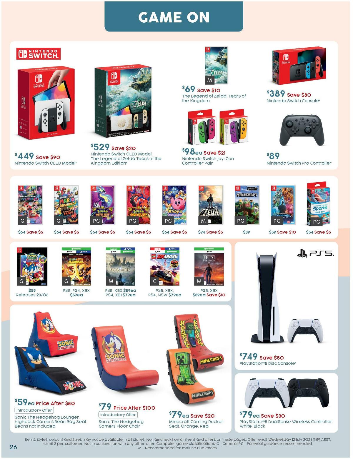 Target Catalogues from 22 June