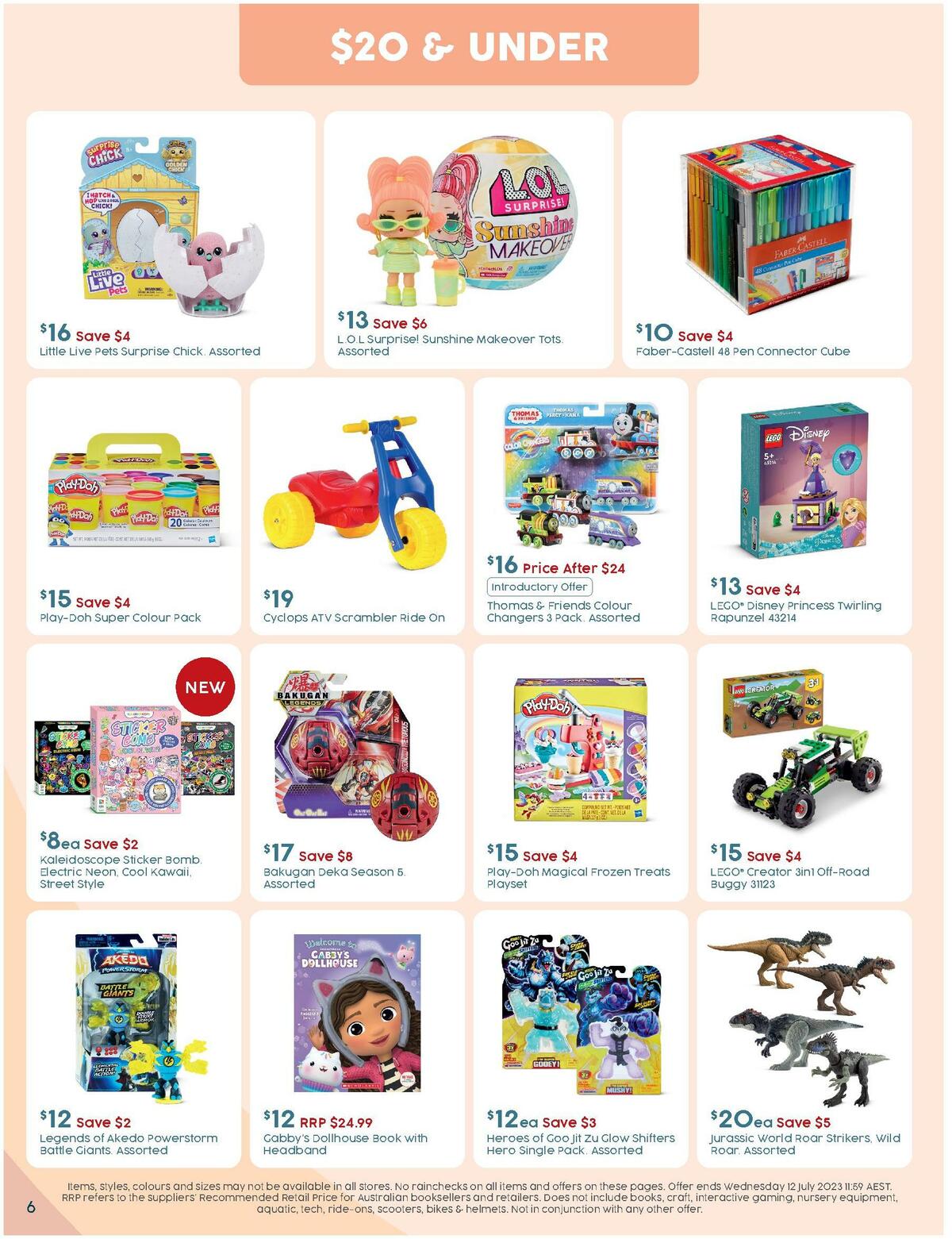 Target Catalogues from 22 June