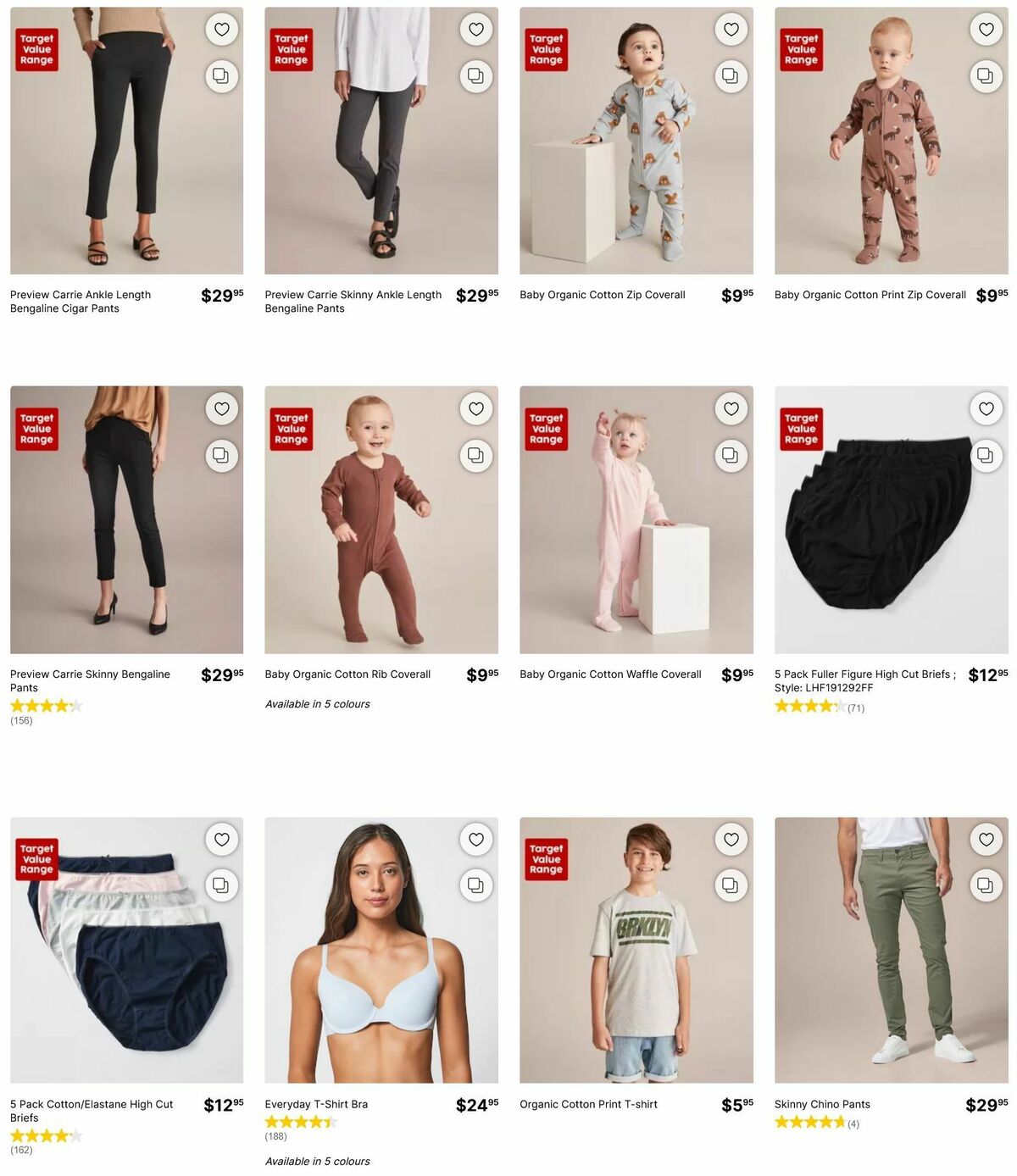 Target Catalogues from 18 August