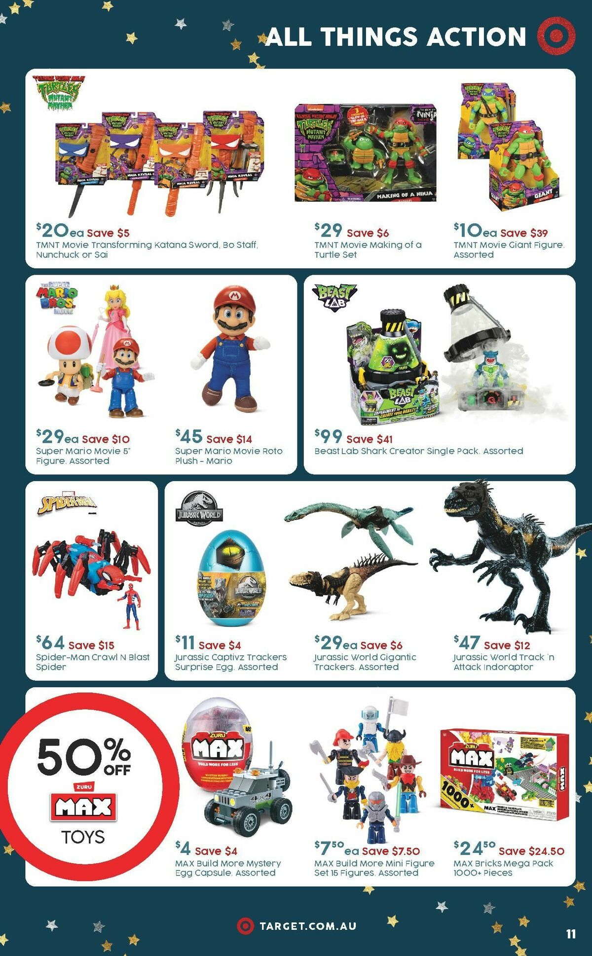 Target Catalogues from 2 November