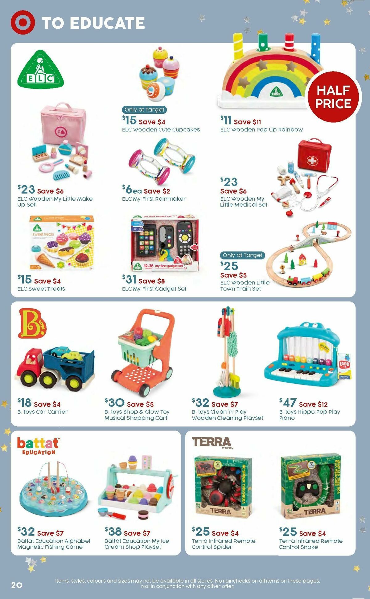 Target Catalogues from 7 December