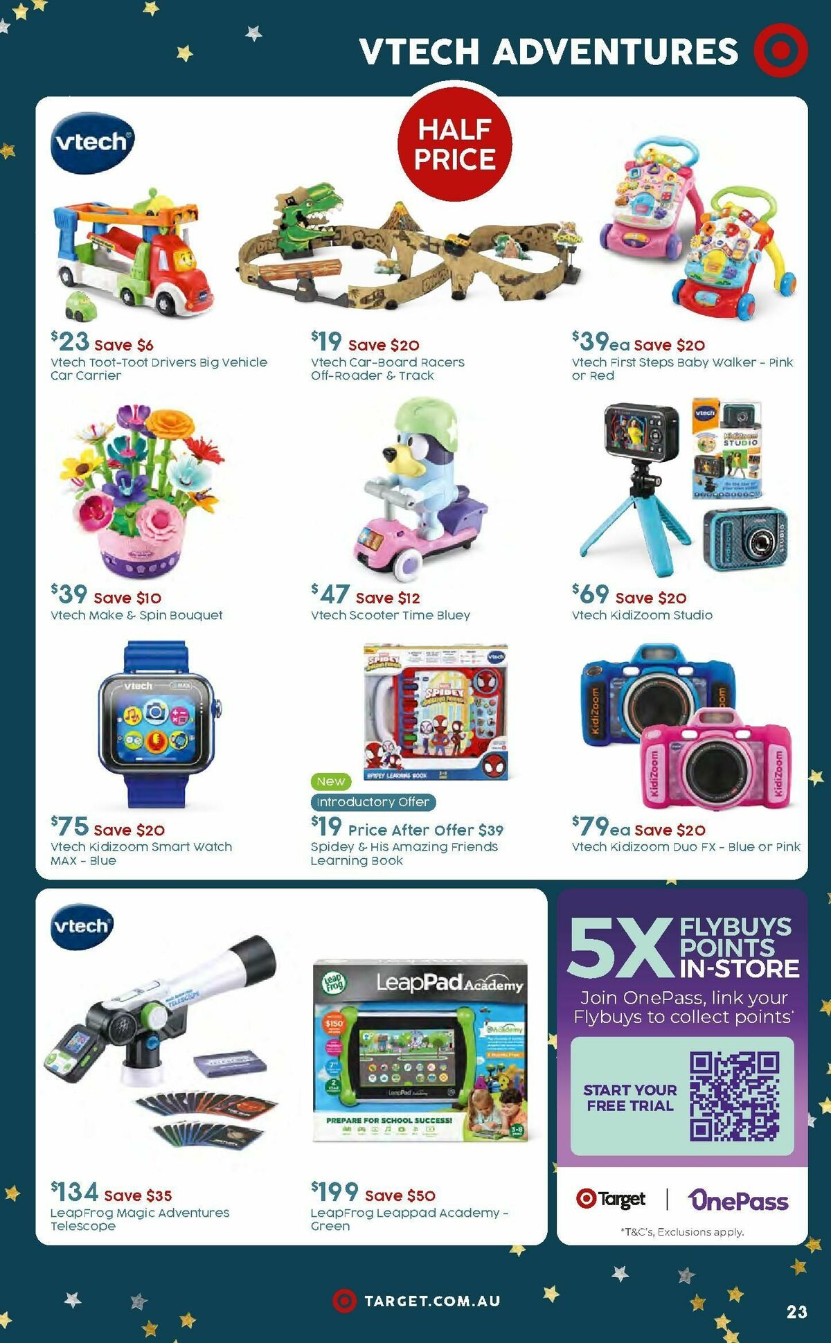 Target Catalogues from 7 December