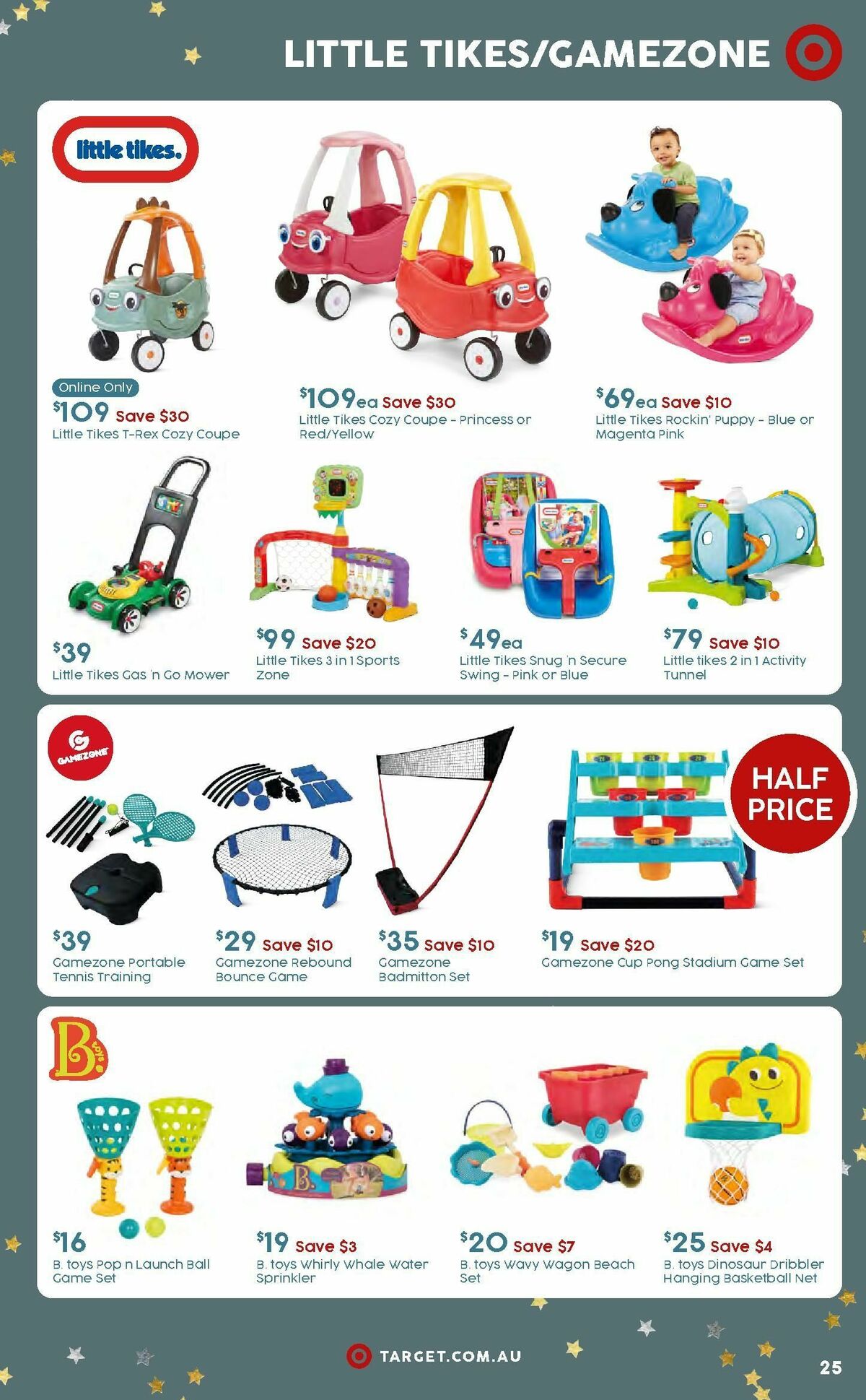 Target Catalogues from 7 December