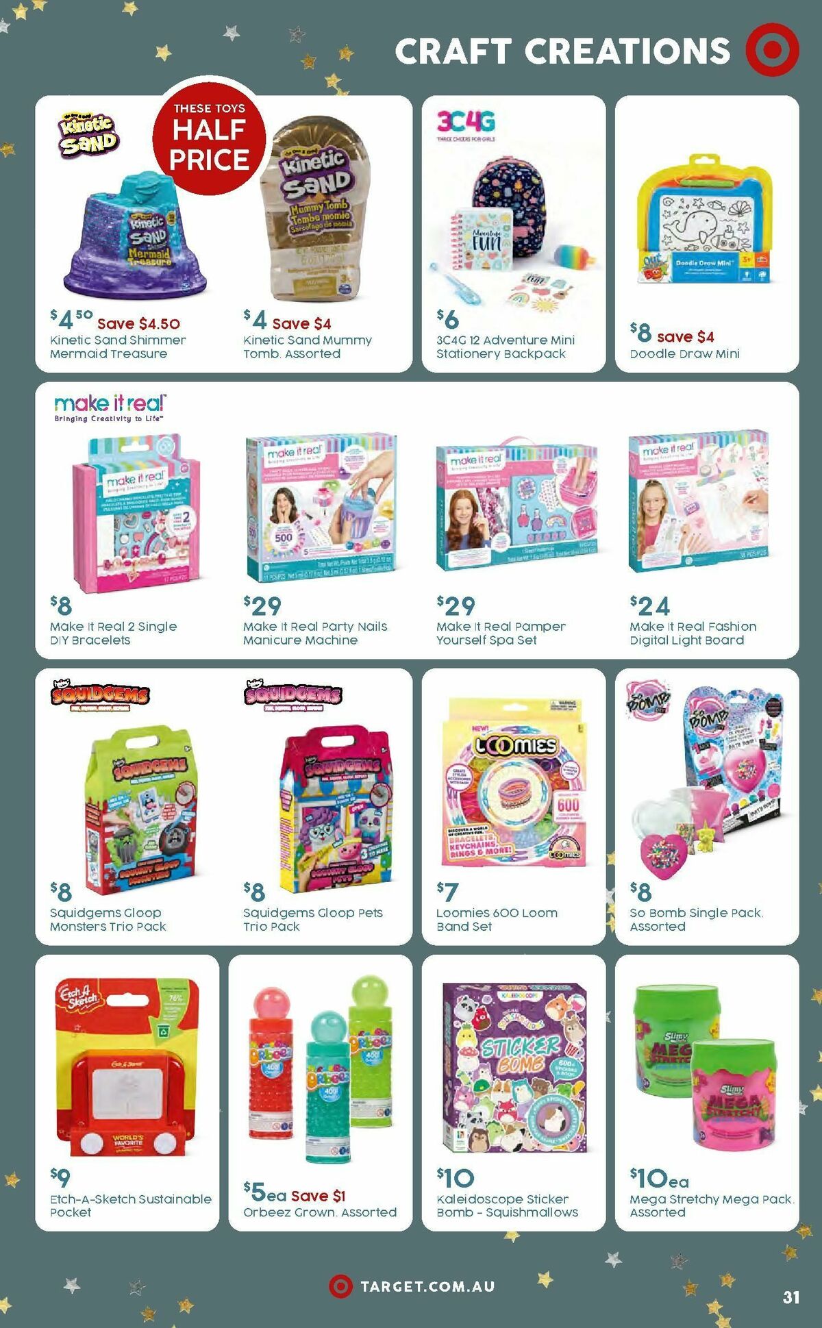 Target Catalogues from 7 December