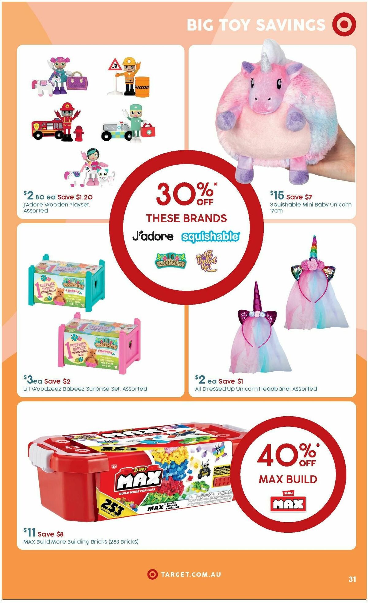 Target Catalogues from 25 March