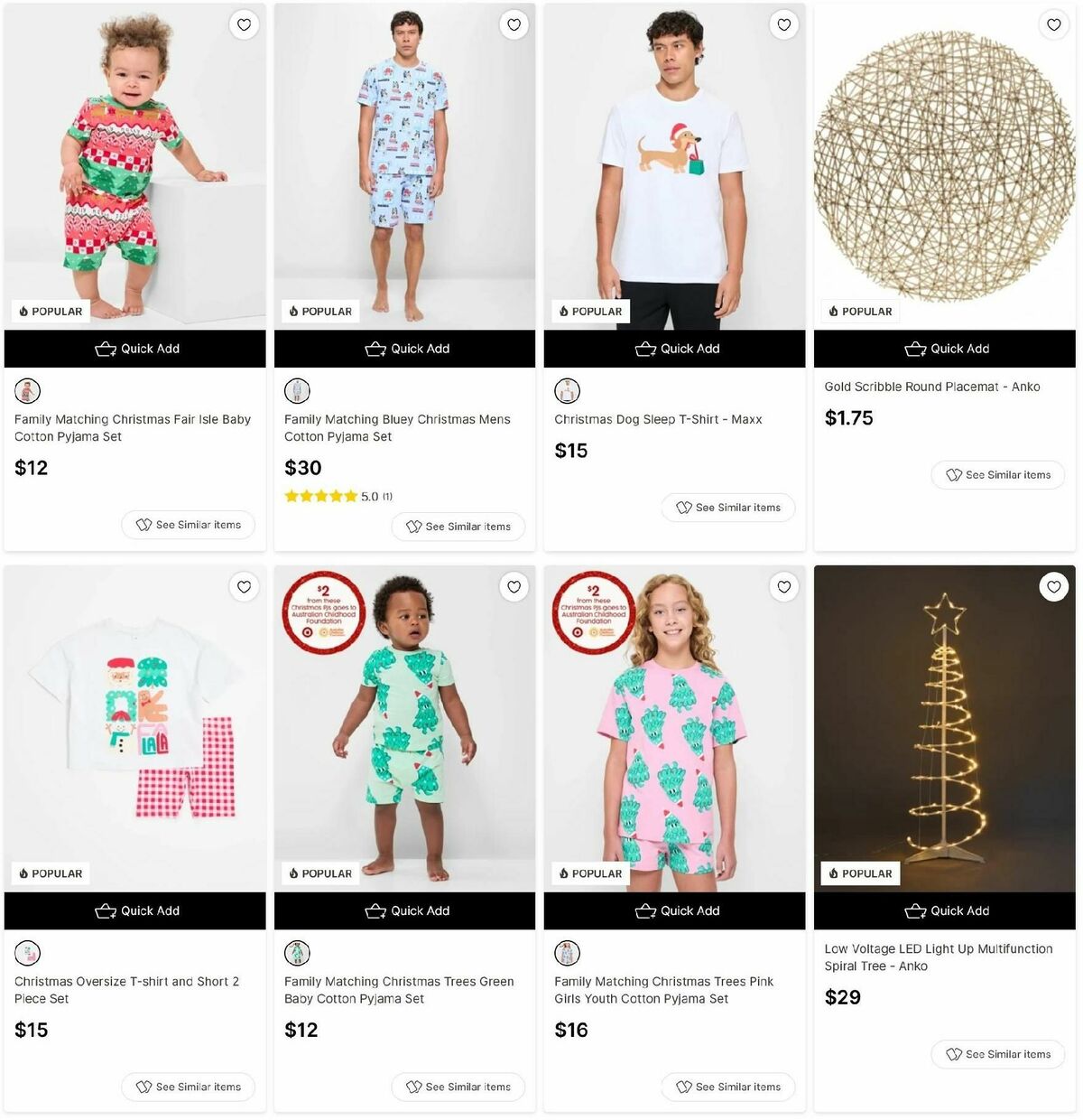 Target Catalogues from 30 November