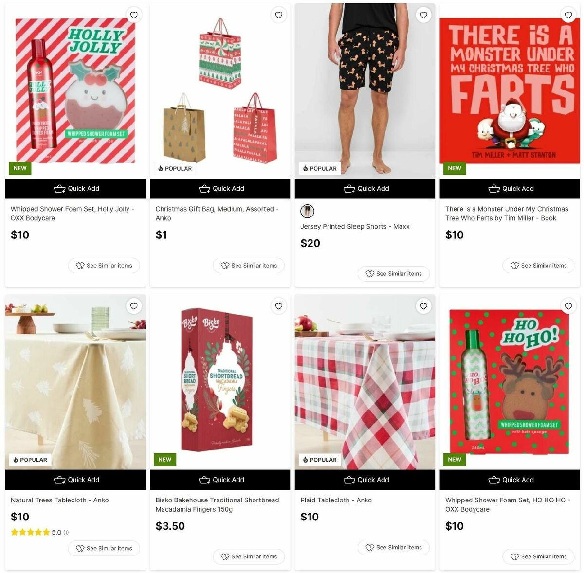 Target Catalogues from 30 November