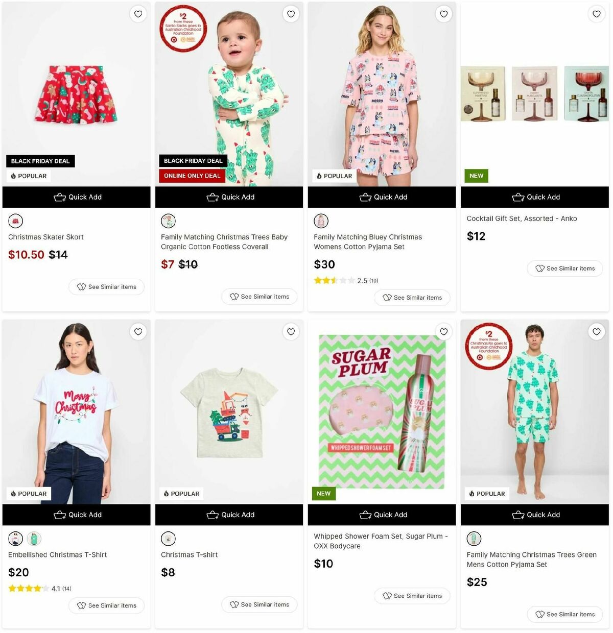 Target Catalogues from 30 November