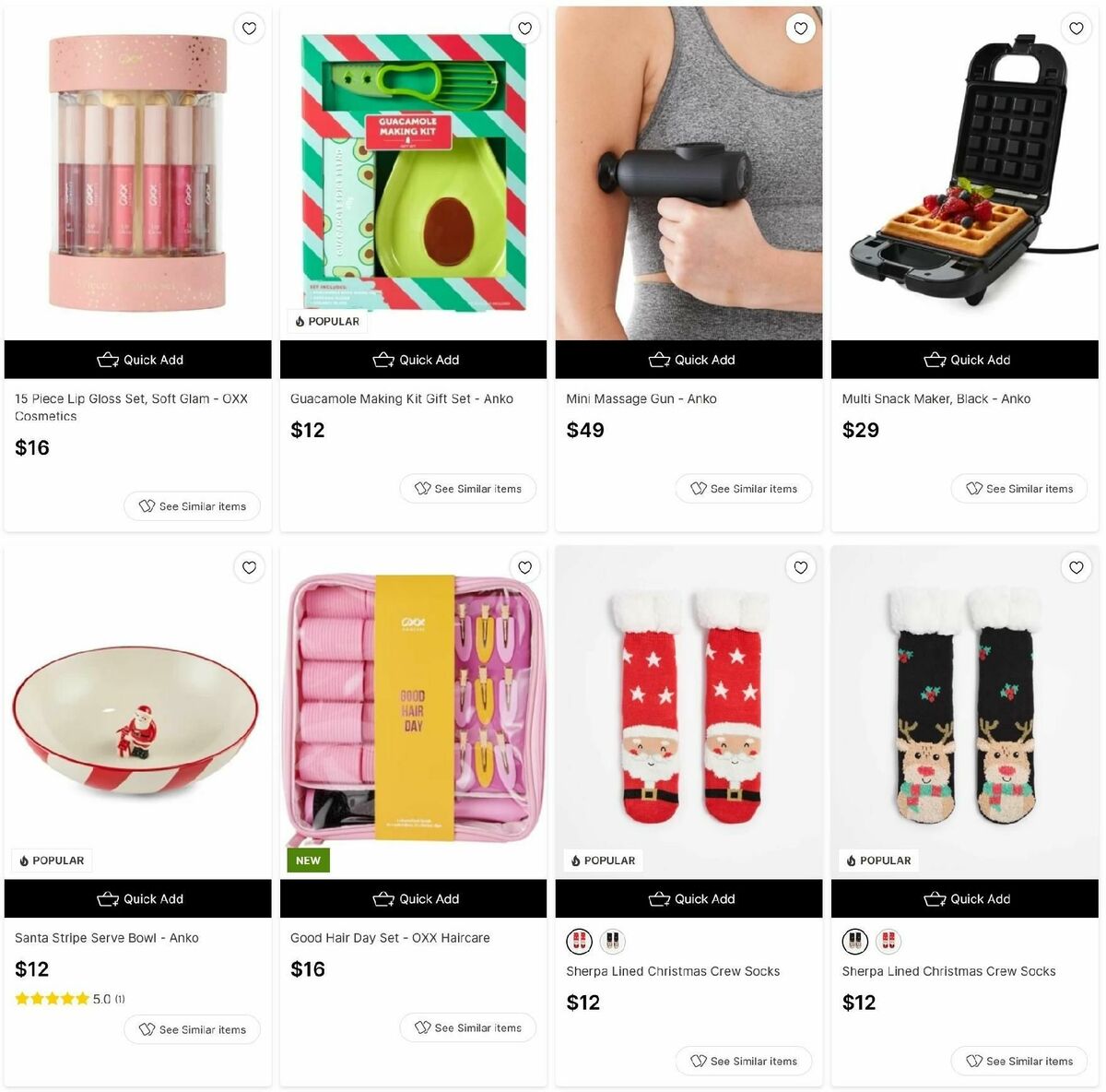 Target Catalogues from 9 December