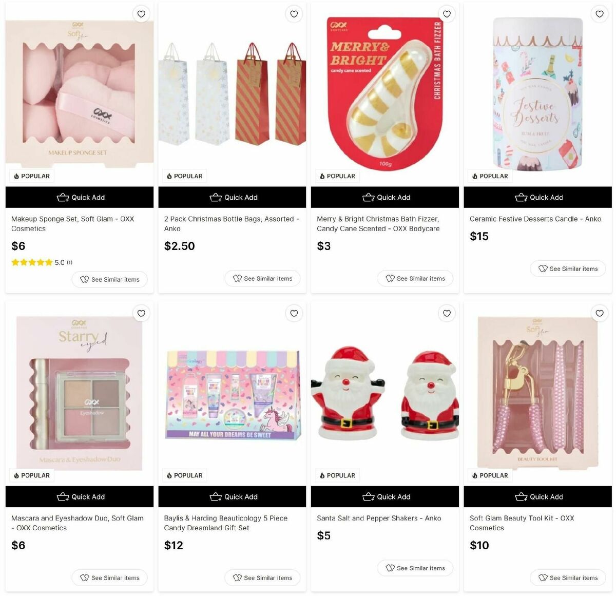 Target Catalogues from 9 December