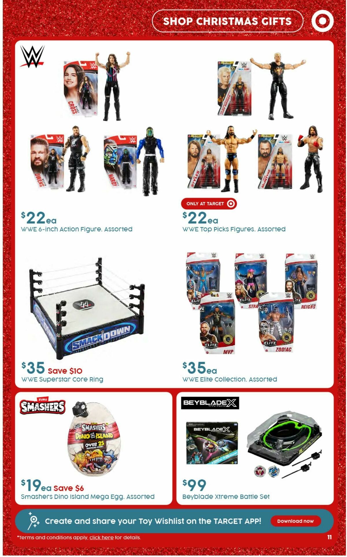 Target Catalogues from 12 December