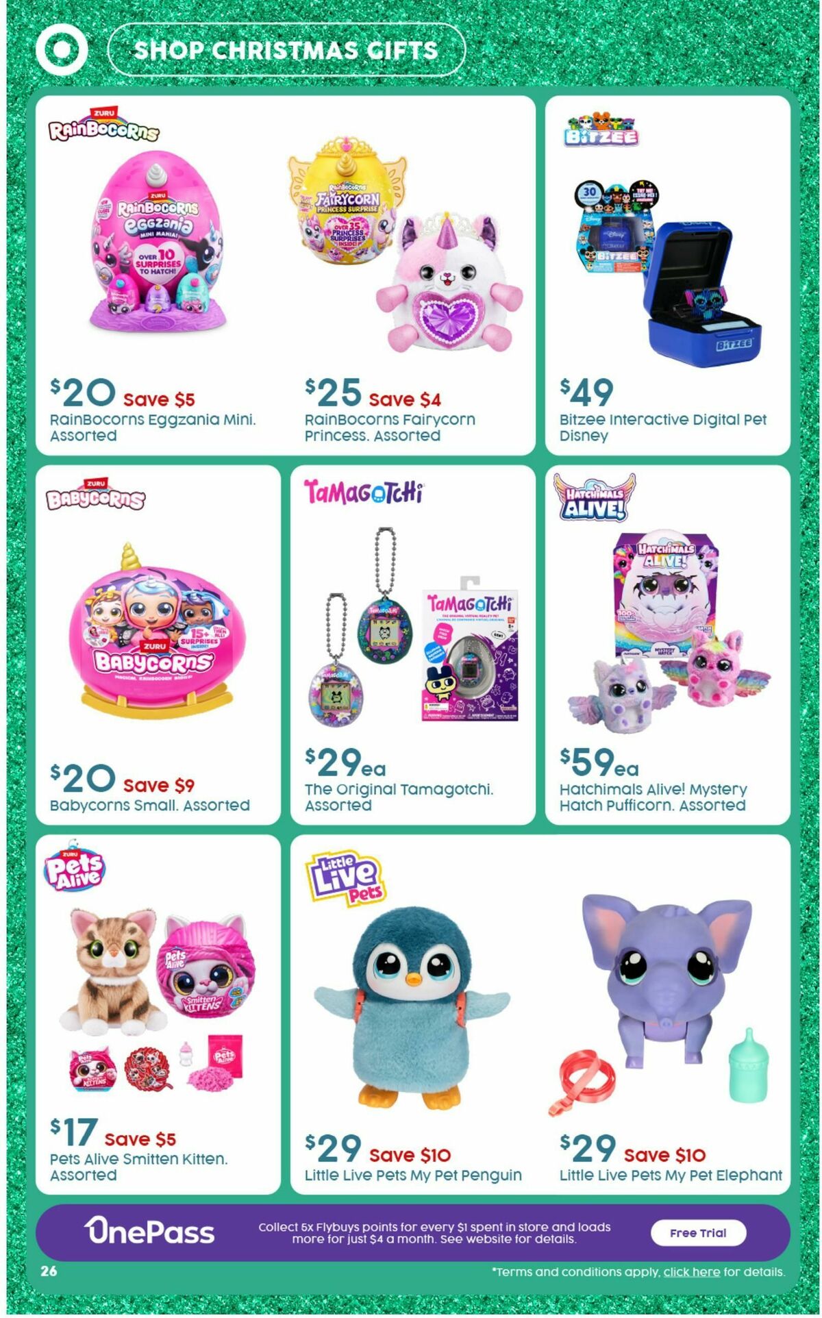 Target Catalogues from 12 December