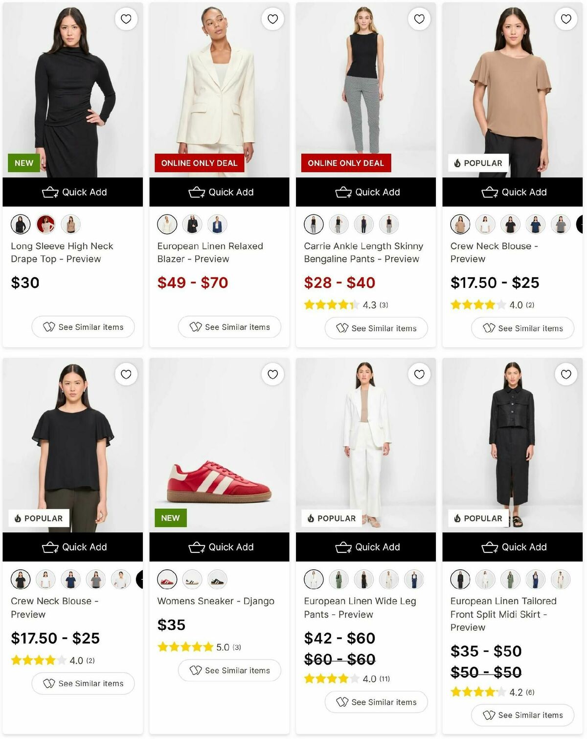 Target Catalogues from 14 February