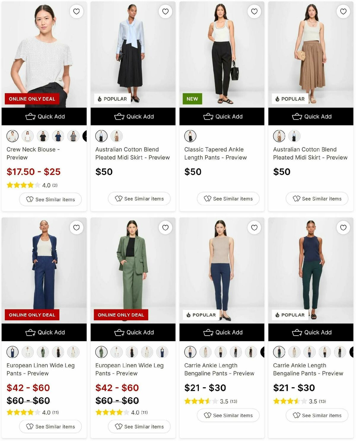 Target Catalogues from 14 February