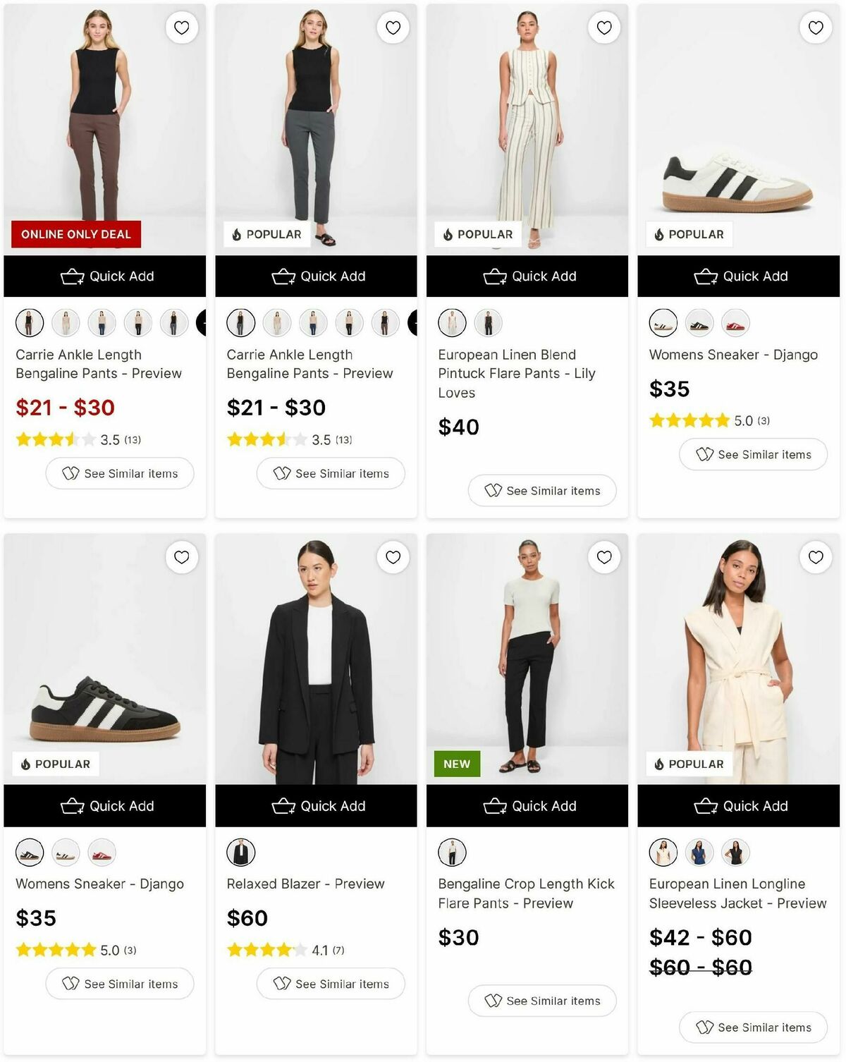 Target Catalogues from 14 February