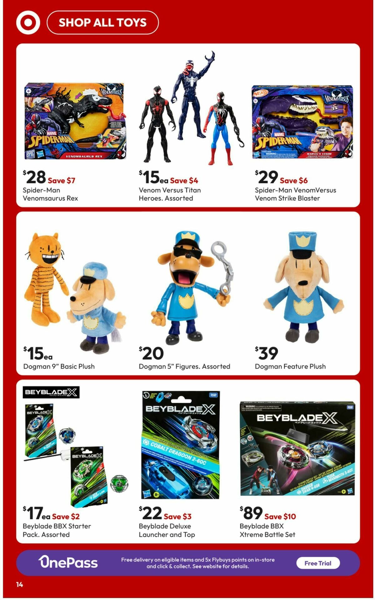 Target Catalogues from 3 April