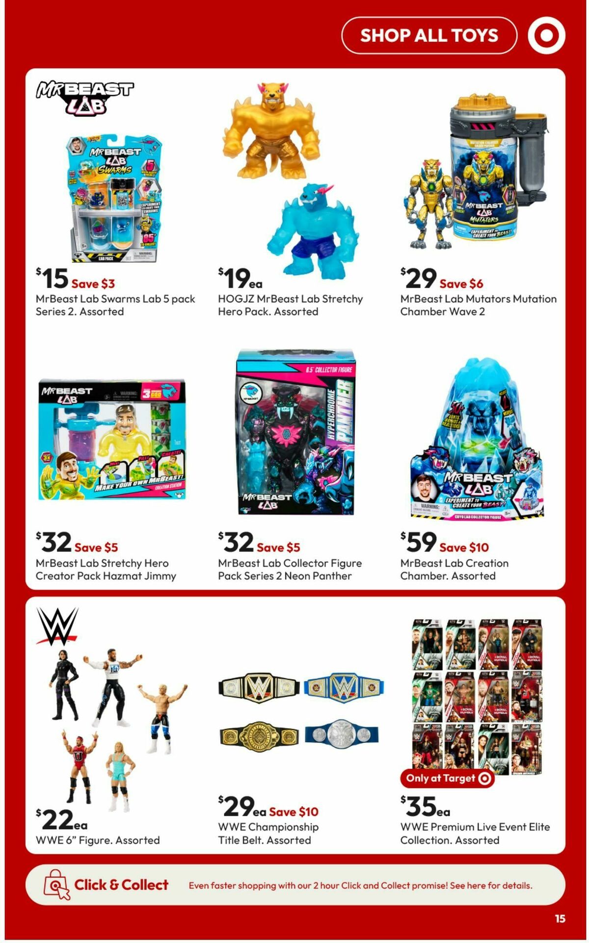 Target Catalogues from 3 April