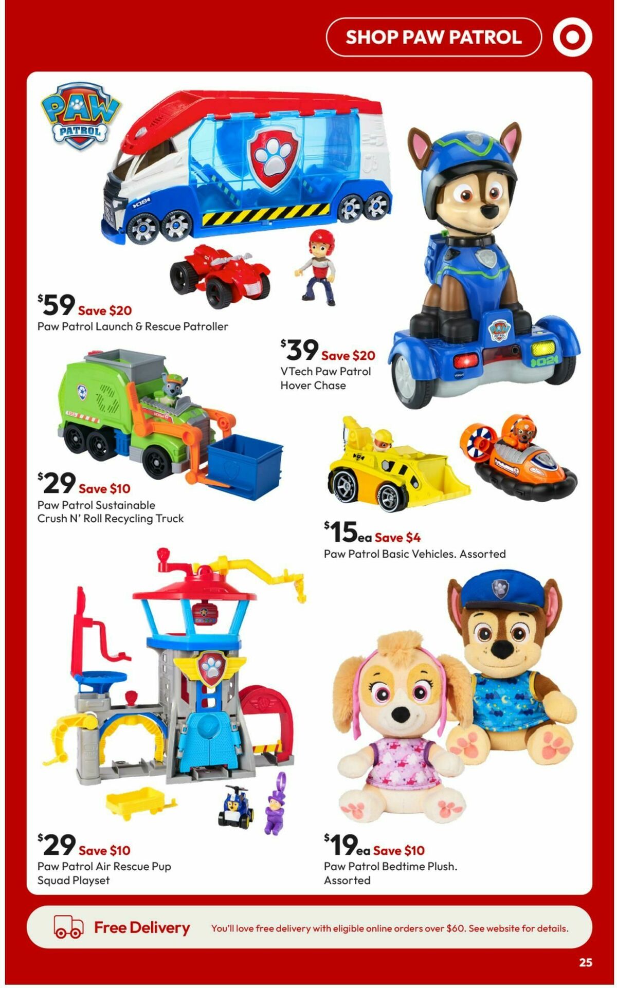 Target Catalogues from 3 April