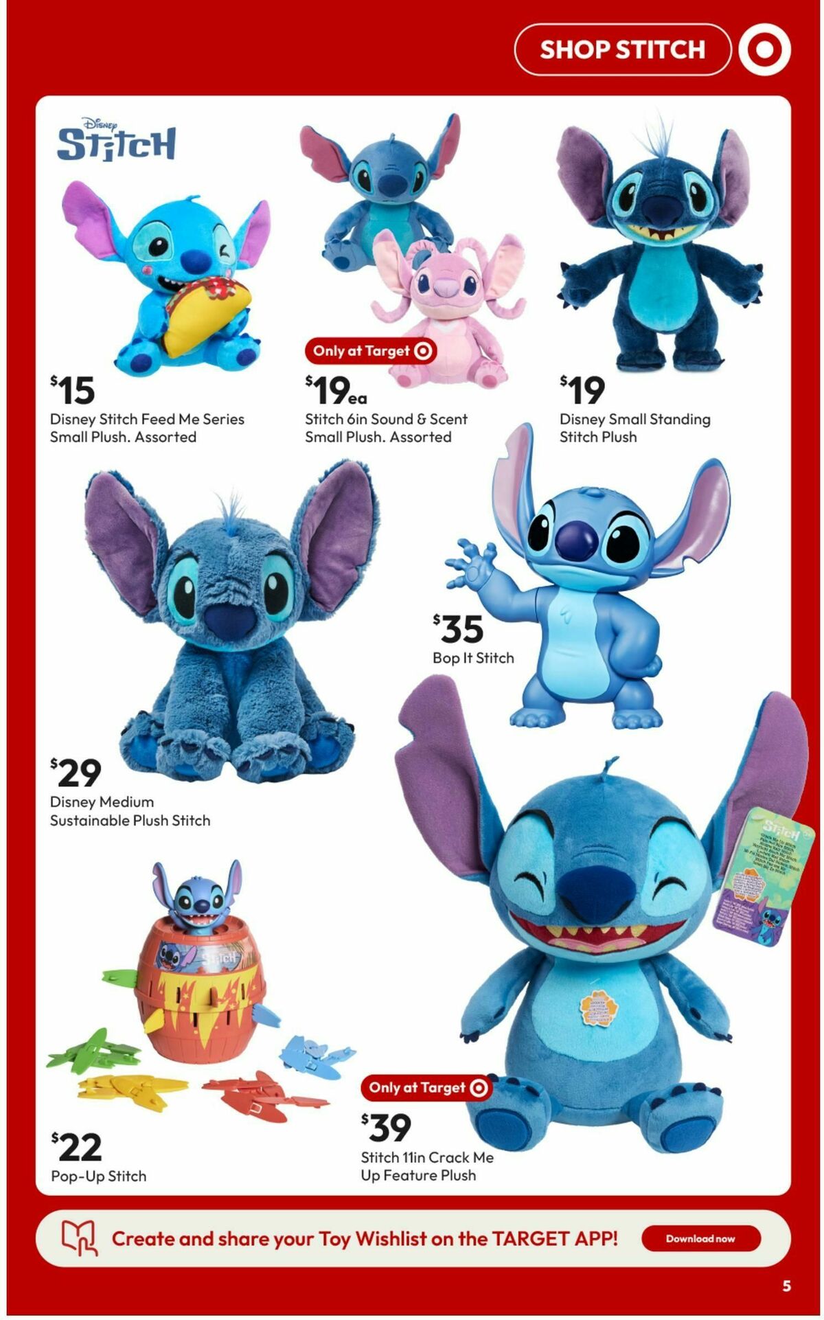 Target Catalogues from 3 April