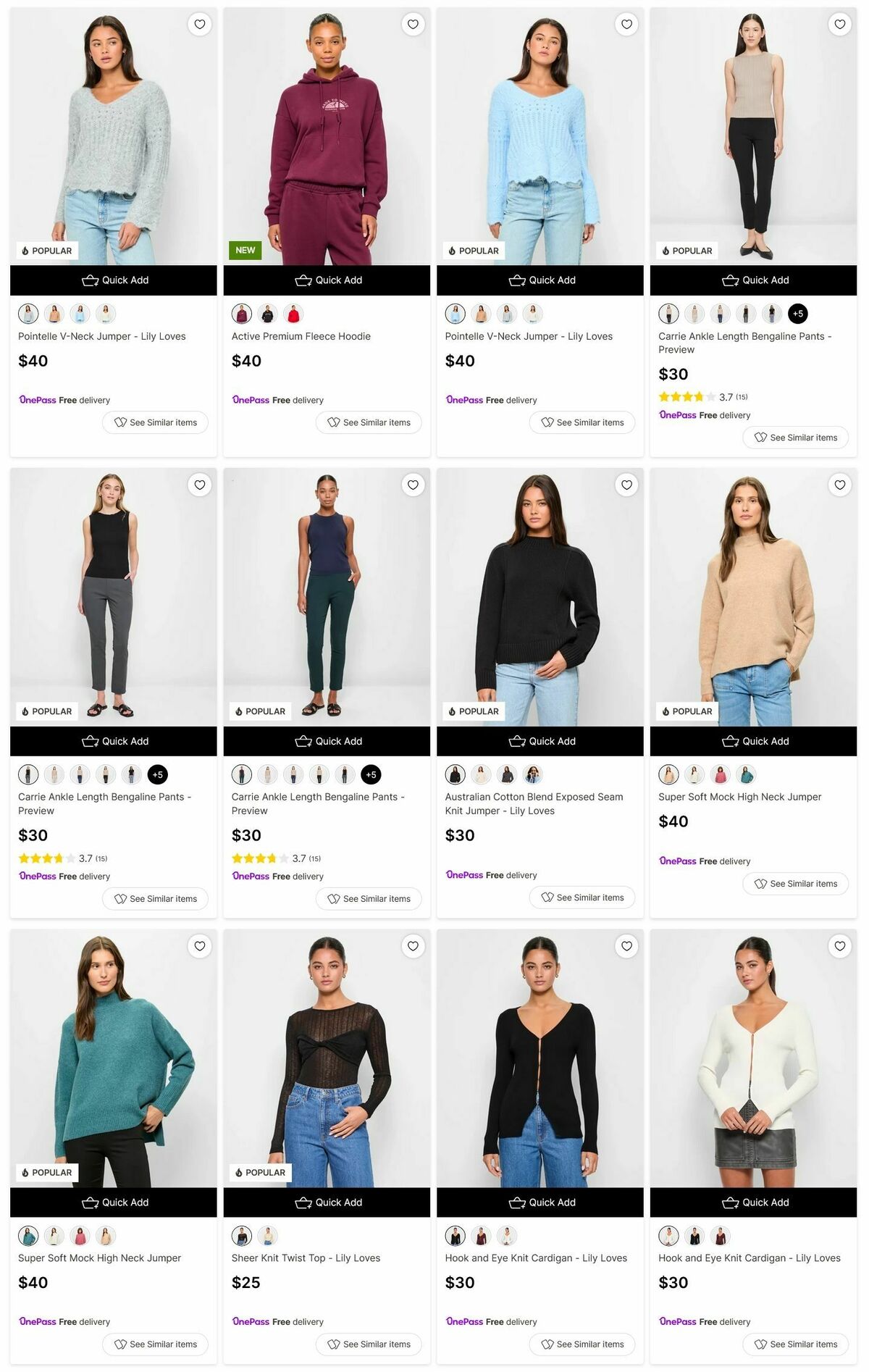 Target Catalogues from 17 May