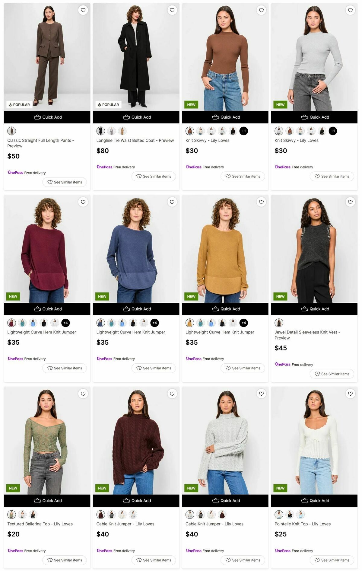 Target Catalogues from 17 May