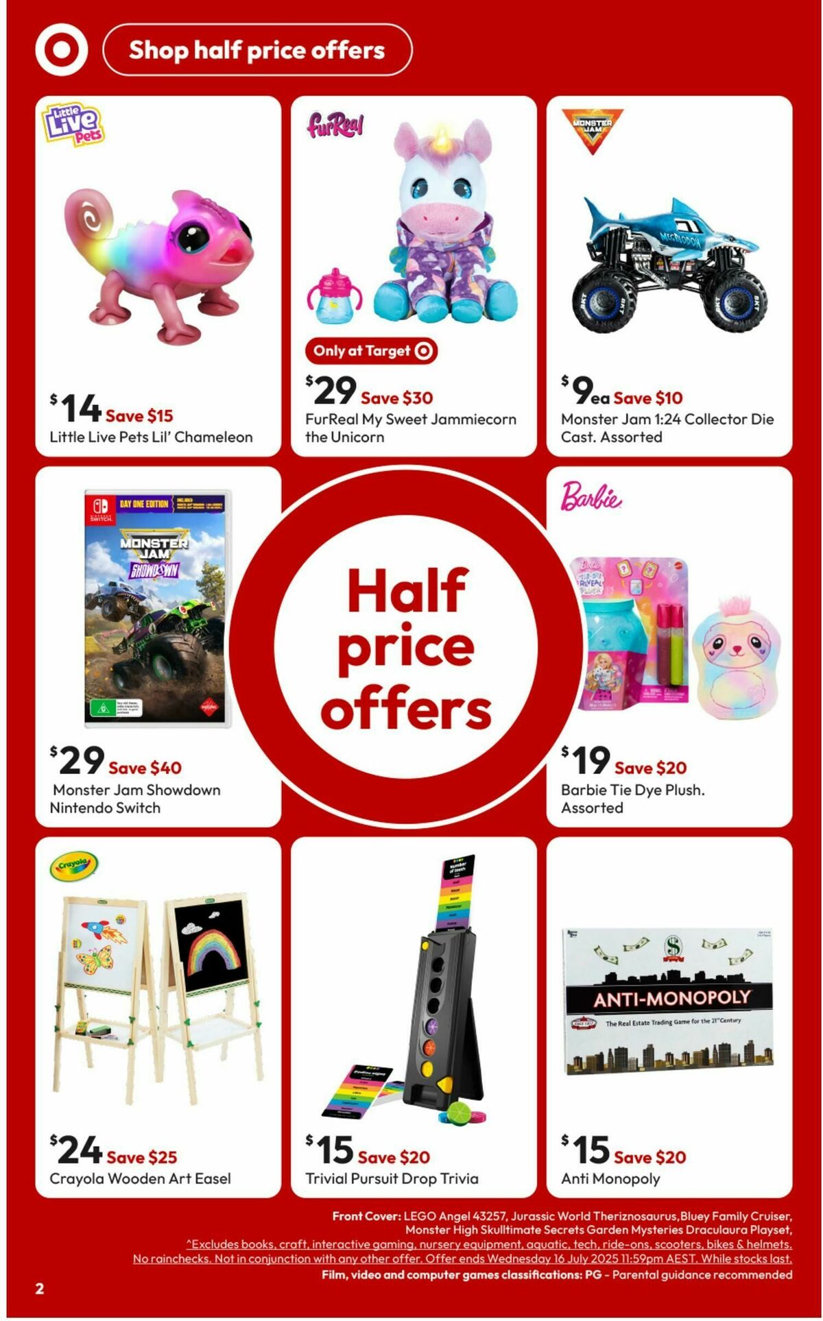Target Catalogues from 26 June