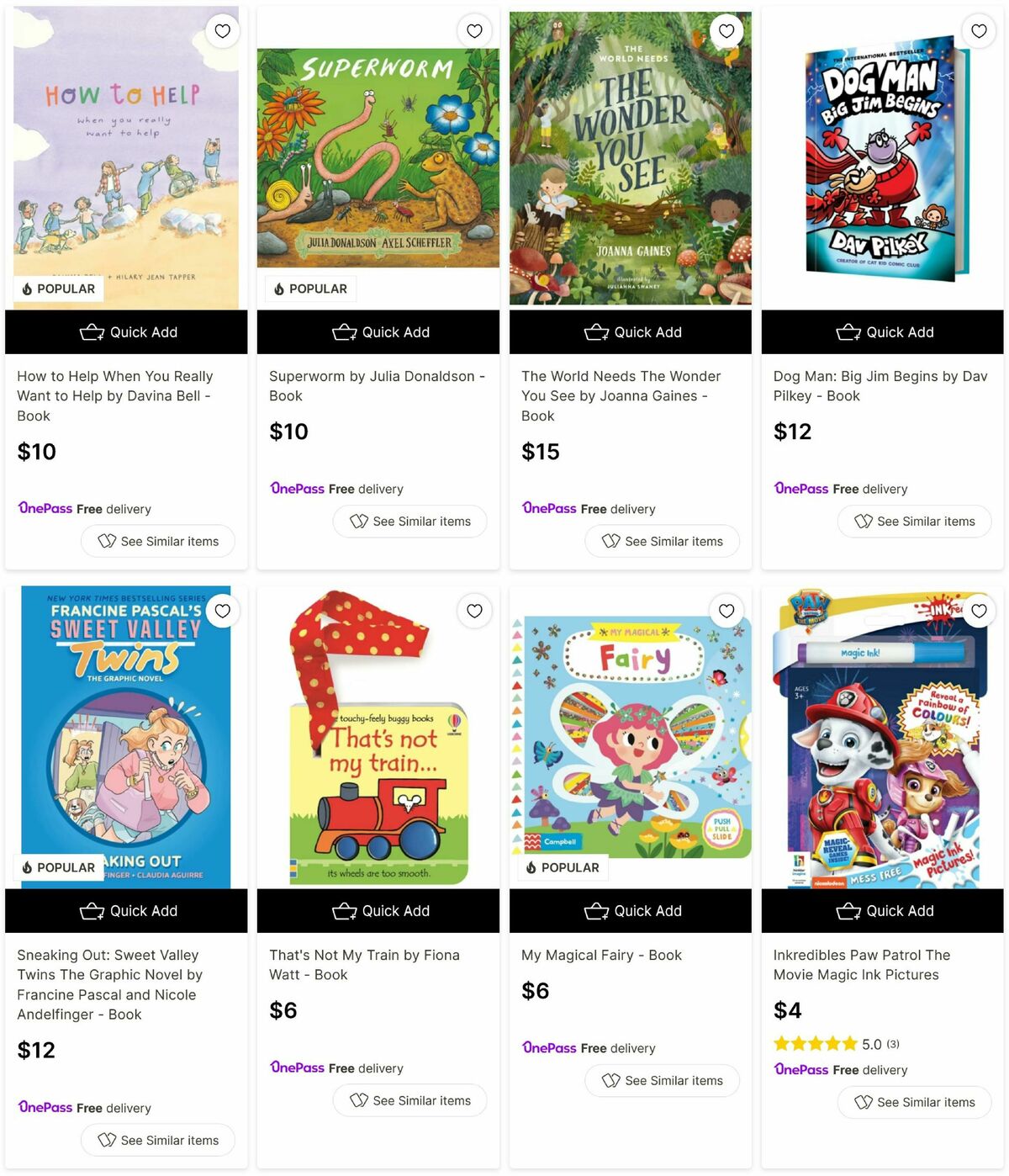 Target Catalogues from 5 August