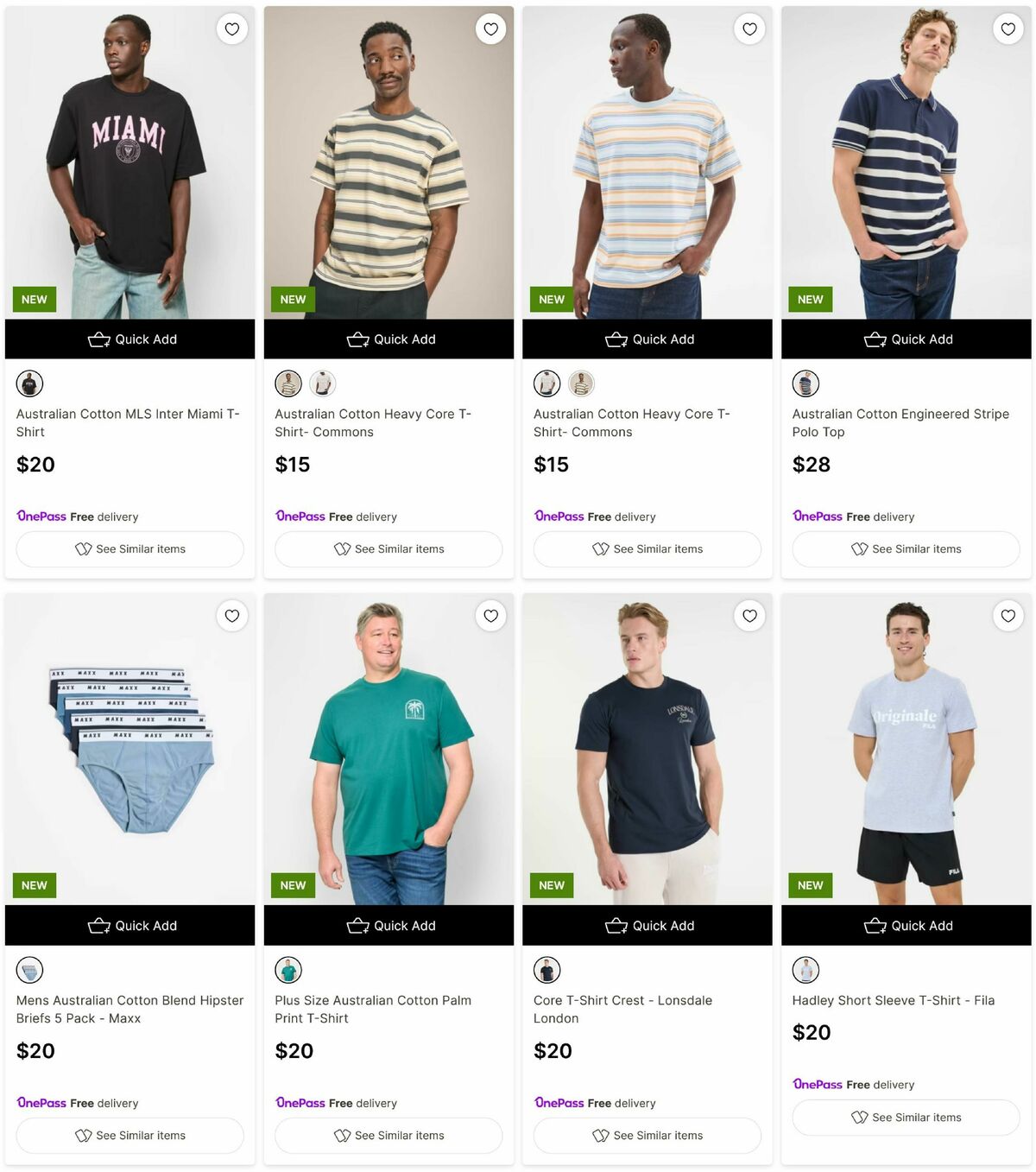 Target Catalogues from 22 August