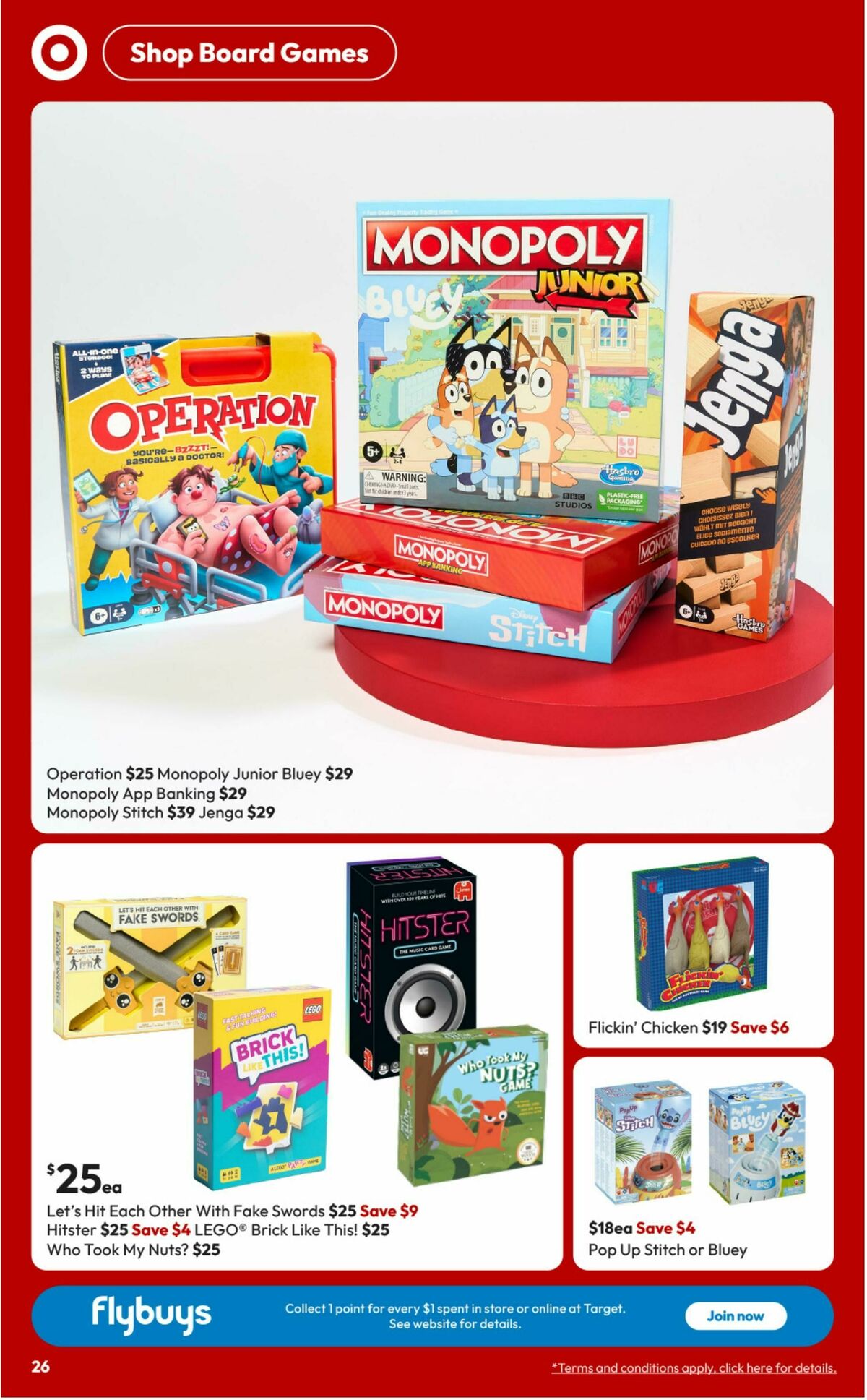 Target Catalogues from 18 September