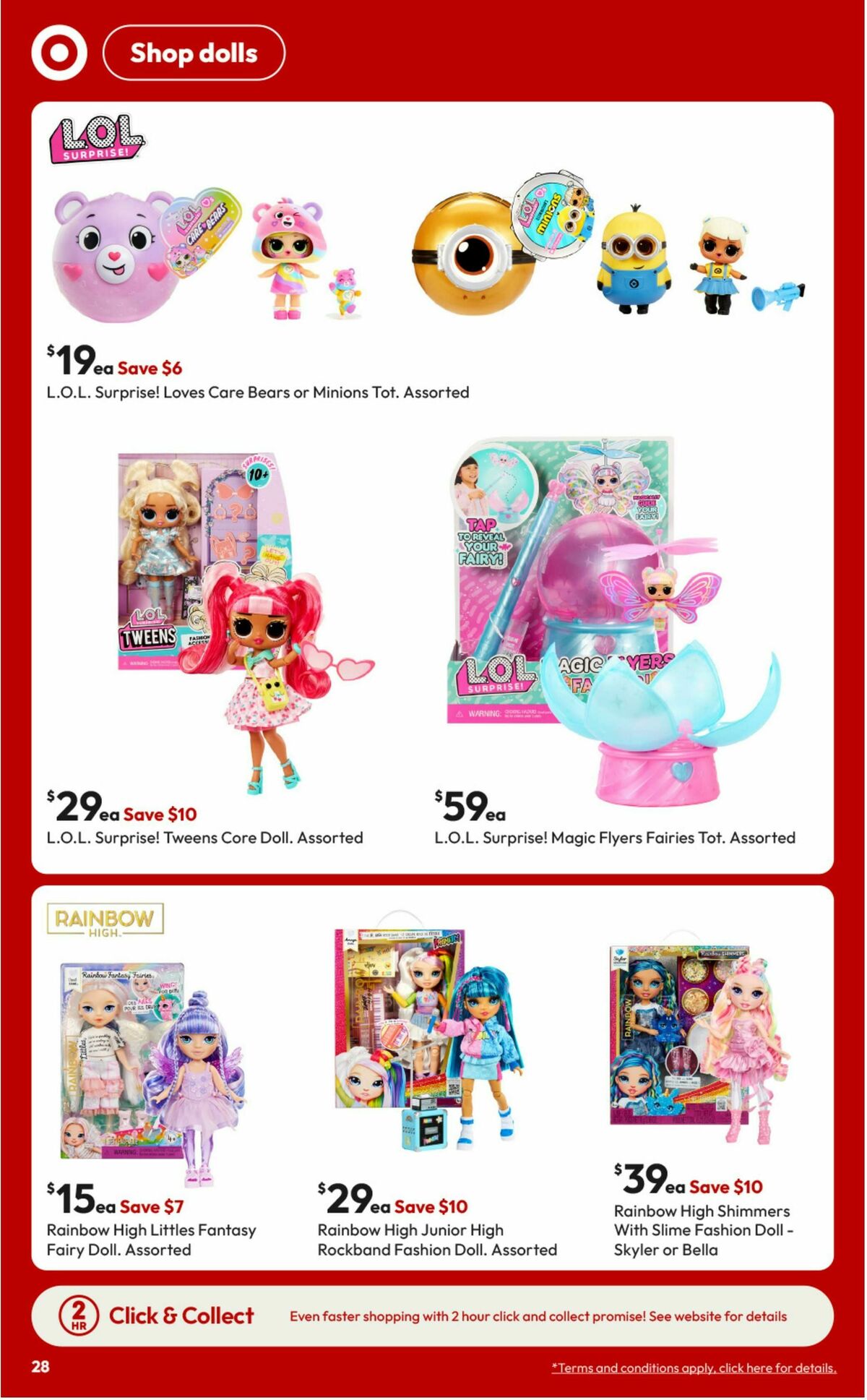 Target Catalogues from 18 September