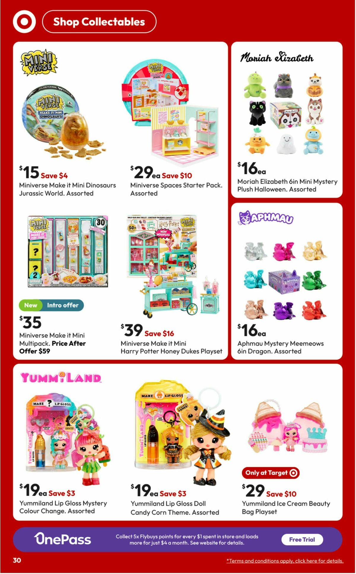 Target Catalogues from 18 September
