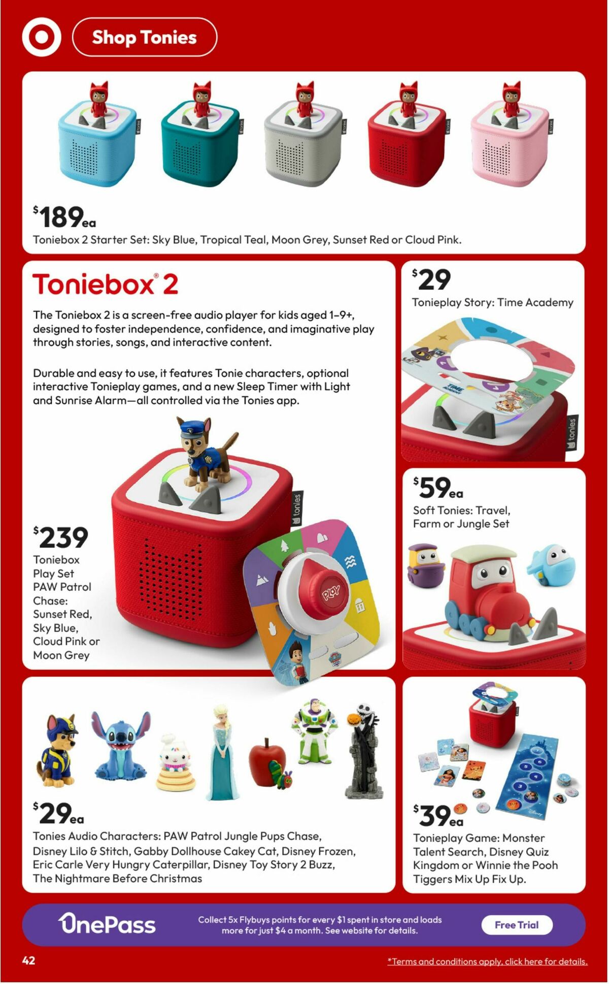 Target Catalogues from 18 September