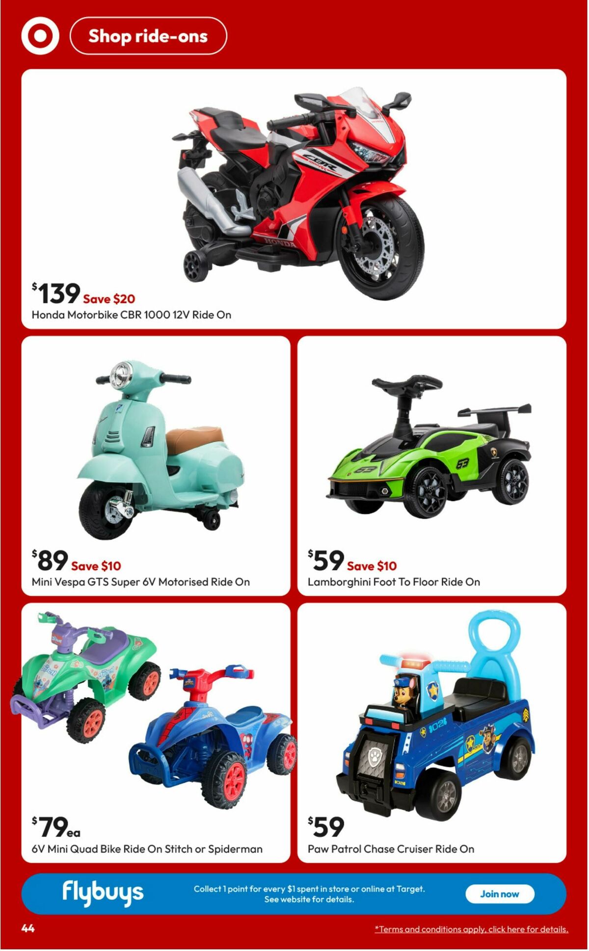 Target Catalogues from 18 September
