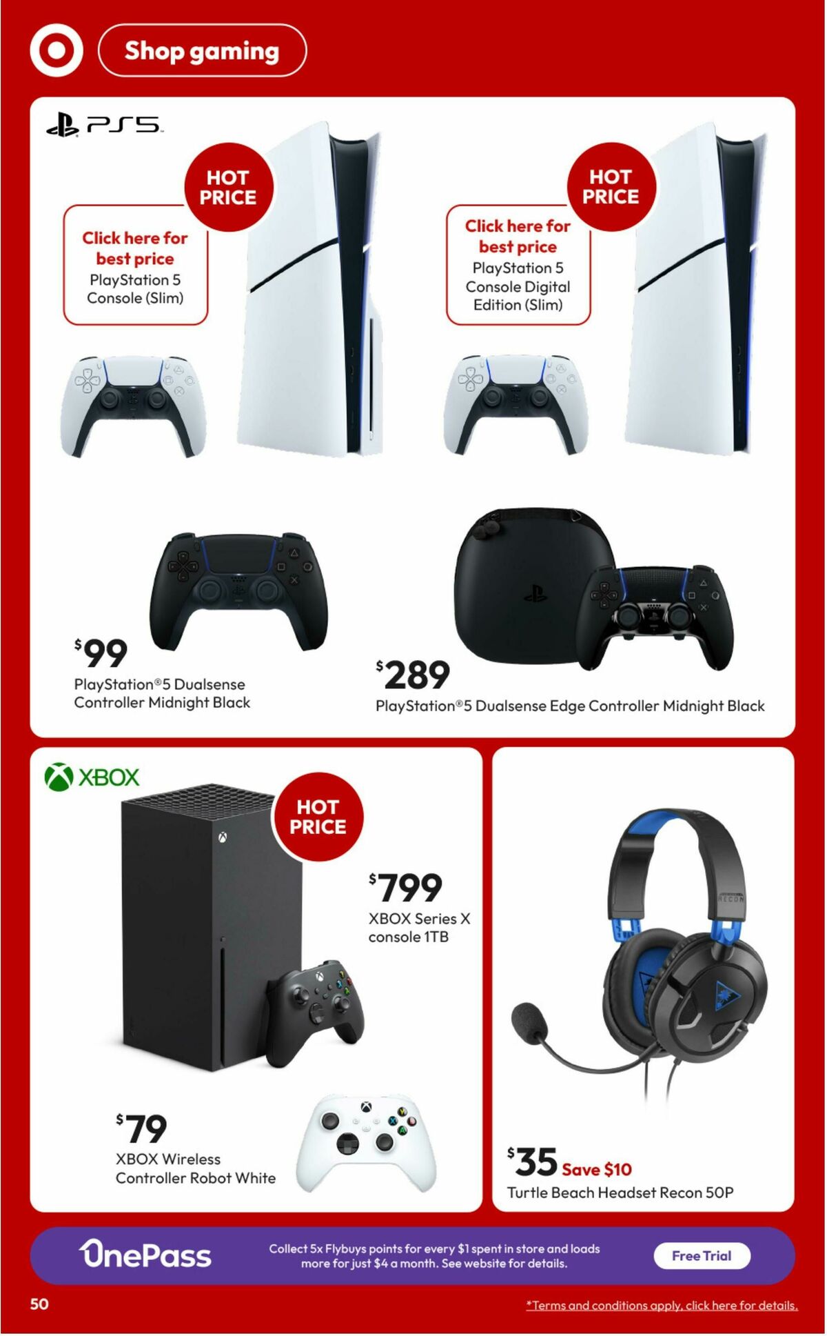 Target Catalogues from 18 September