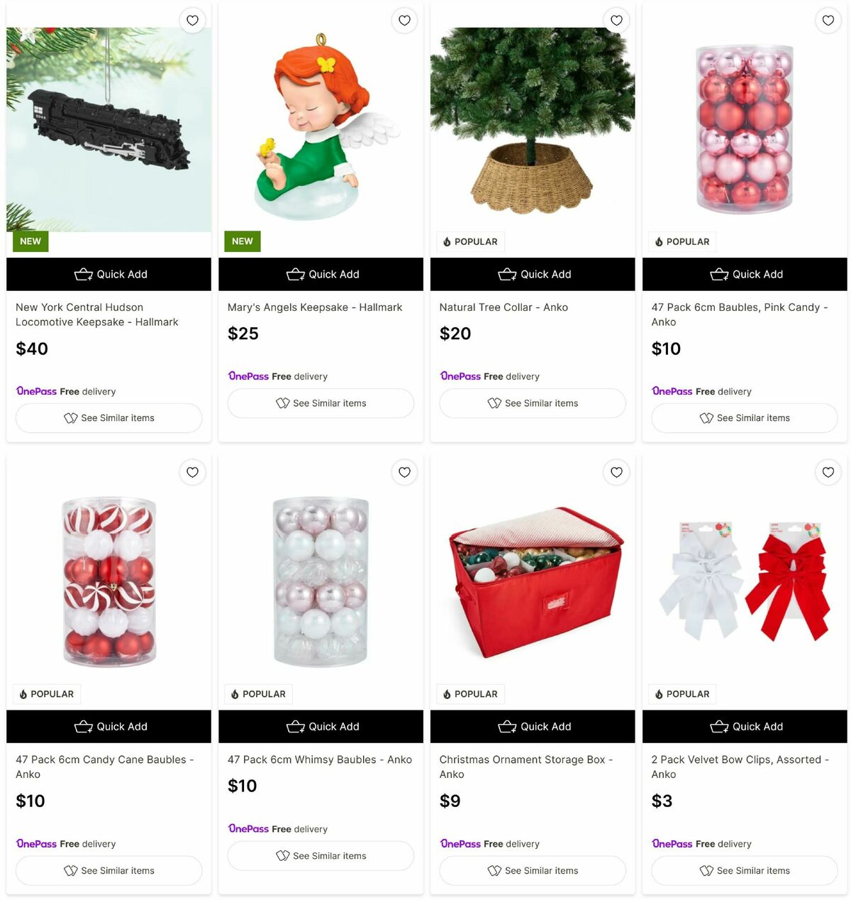 Target Catalogues from 24 November