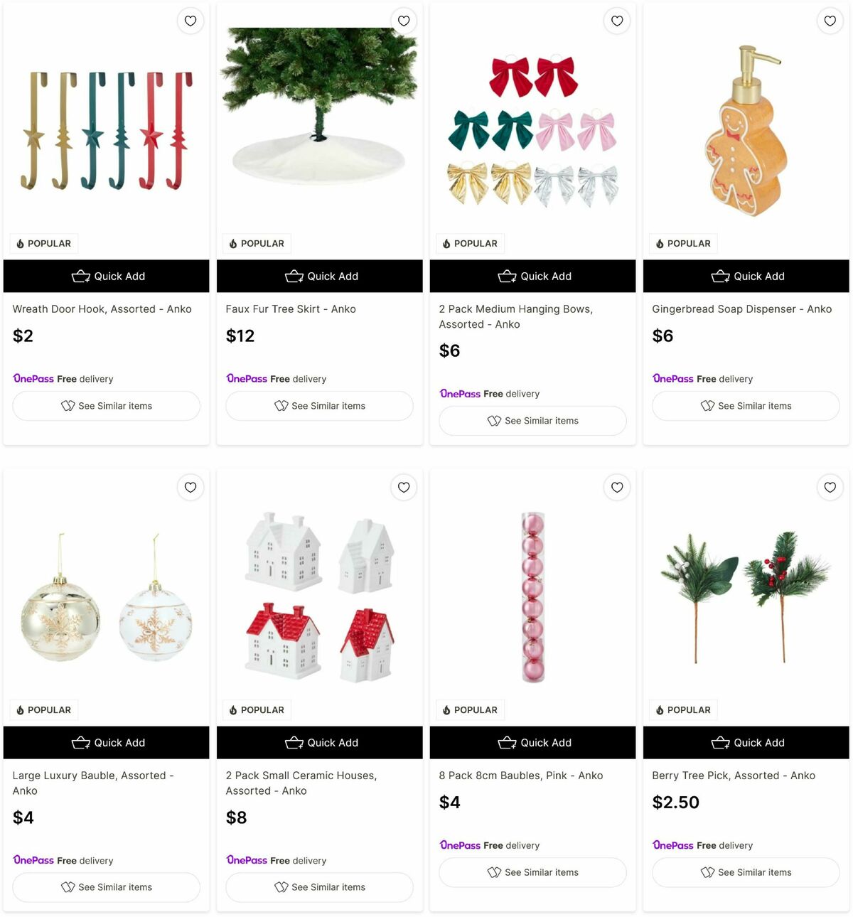 Target Catalogues from 24 November