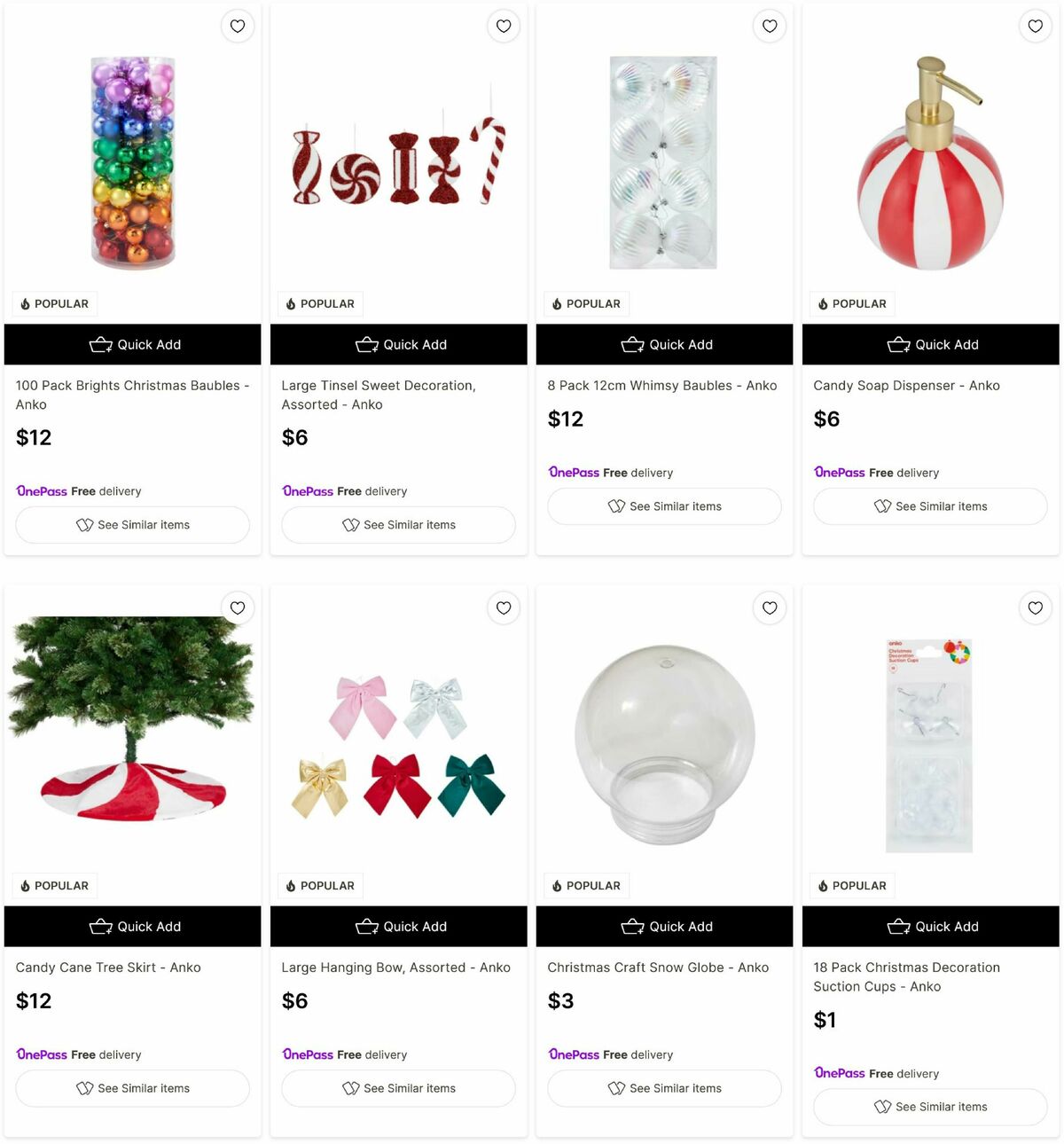 Target Catalogues from 24 November
