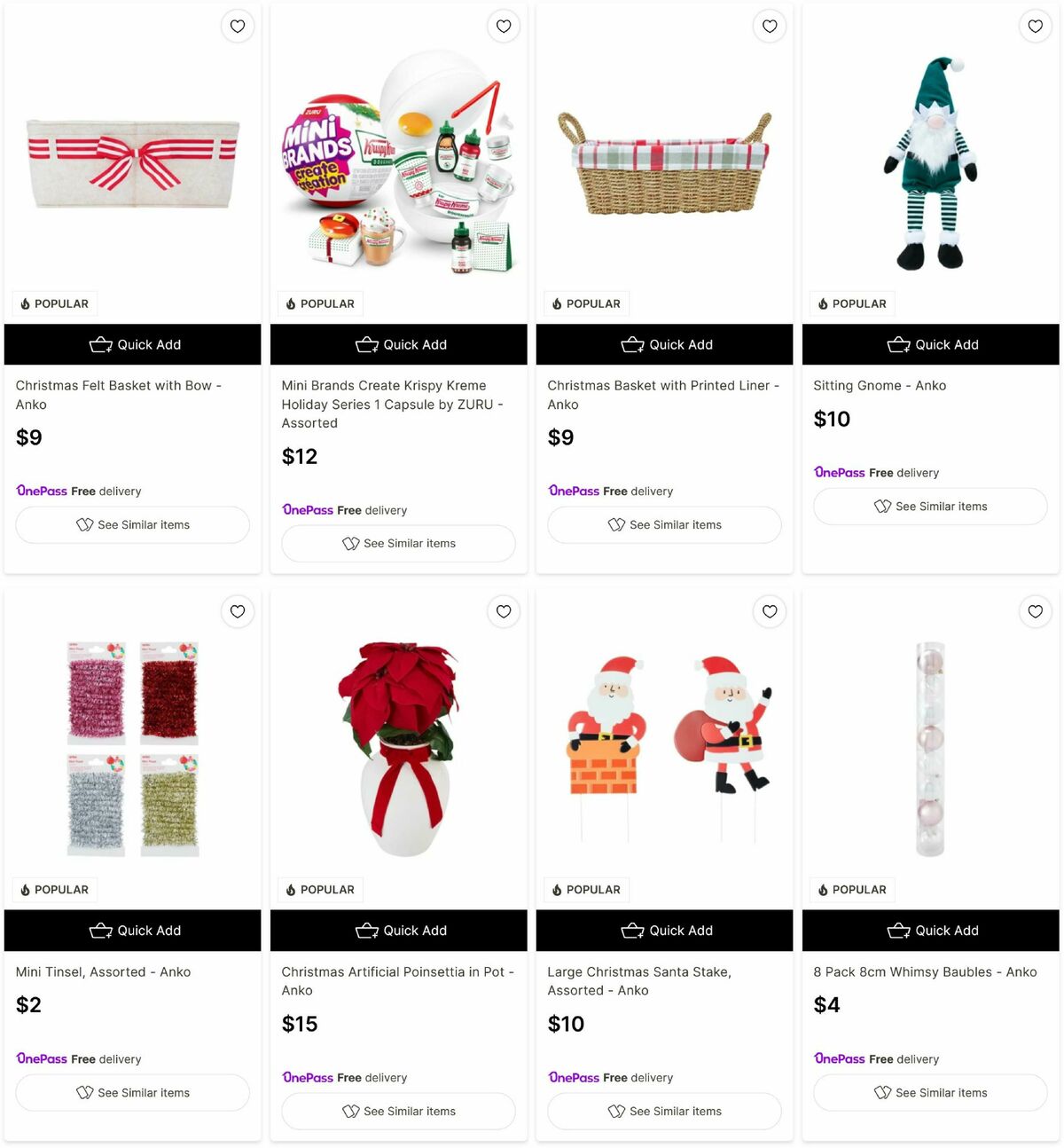 Target Catalogues from 24 November