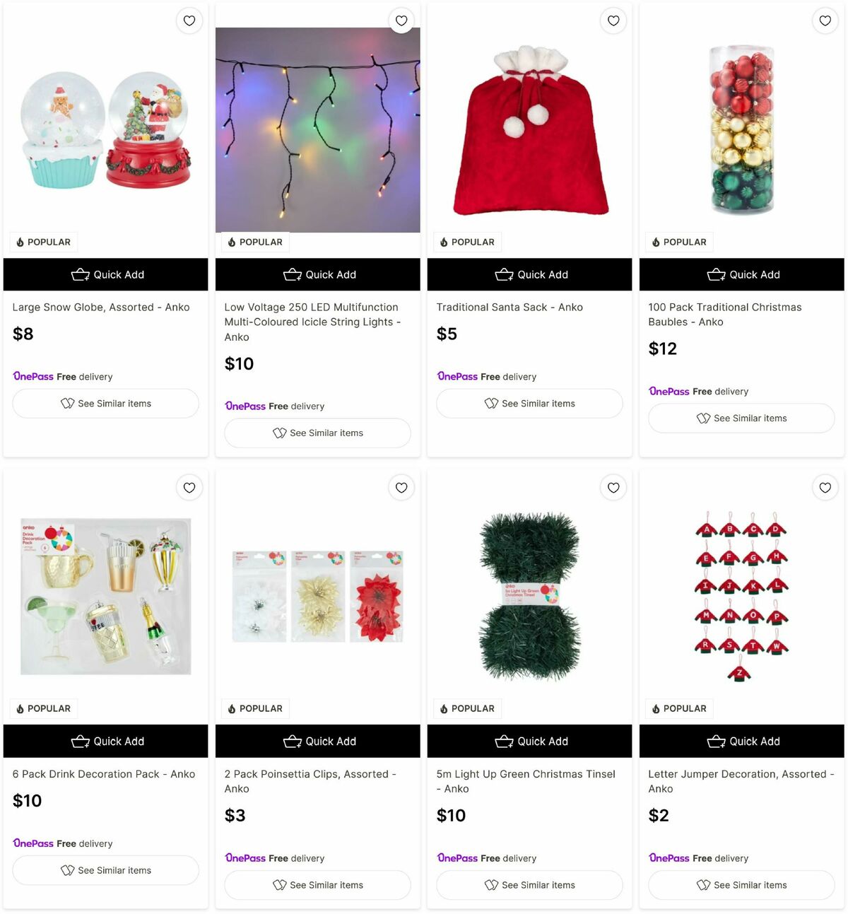 Target Catalogues from 24 November