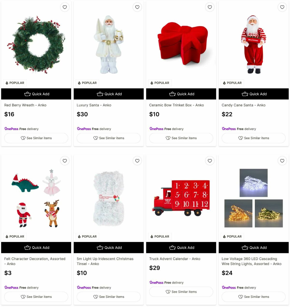 Target Catalogues from 24 November