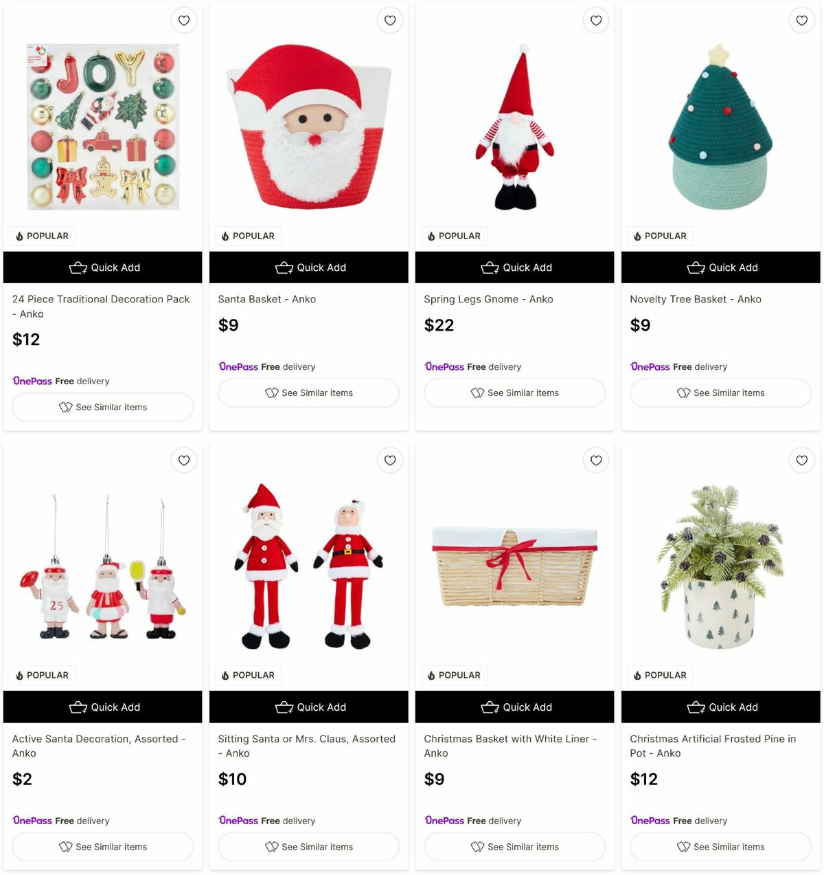 Target Catalogues from 24 November