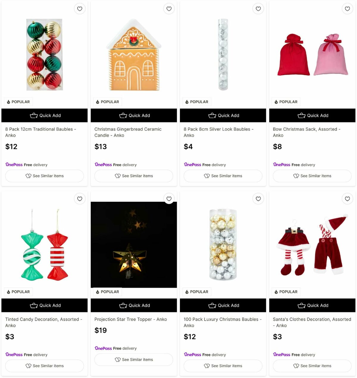 Target Catalogues from 24 November