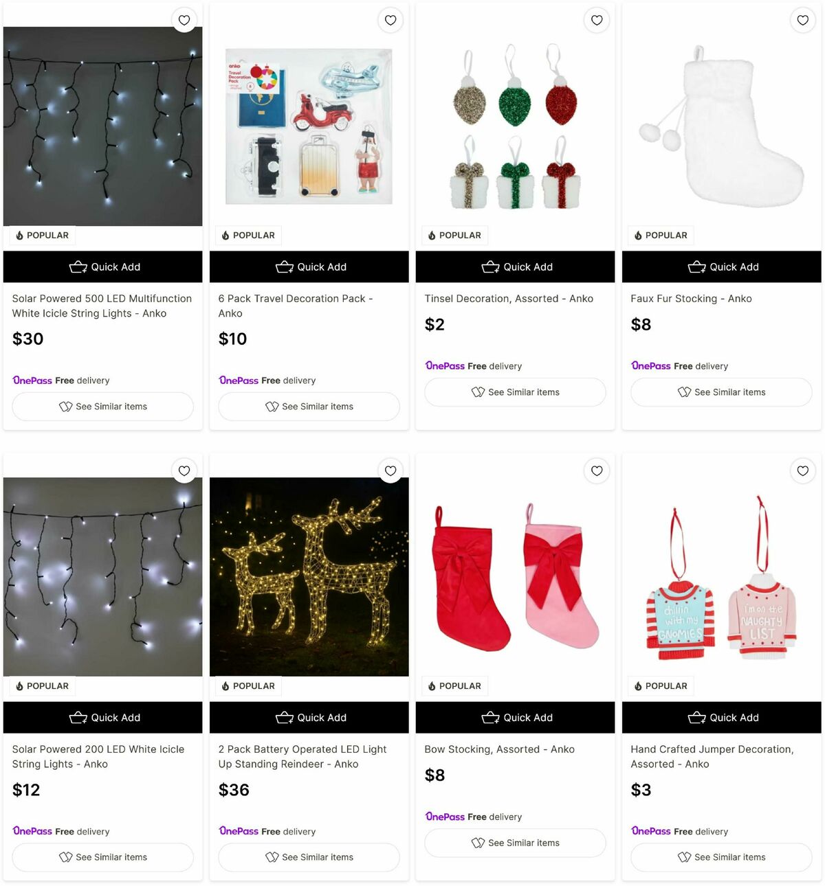 Target Catalogues from 24 November