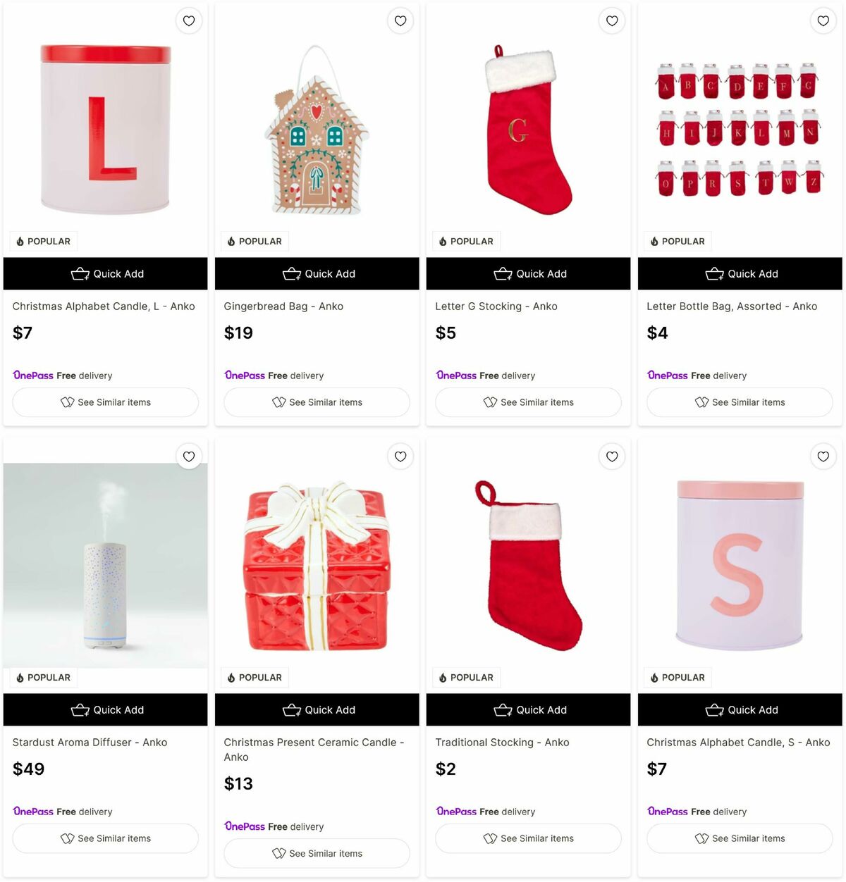 Target Catalogues from 24 November