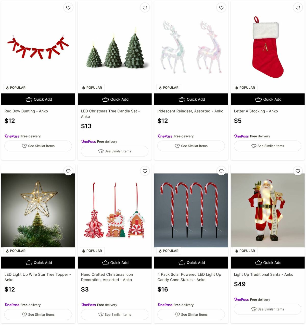 Target Catalogues from 24 November